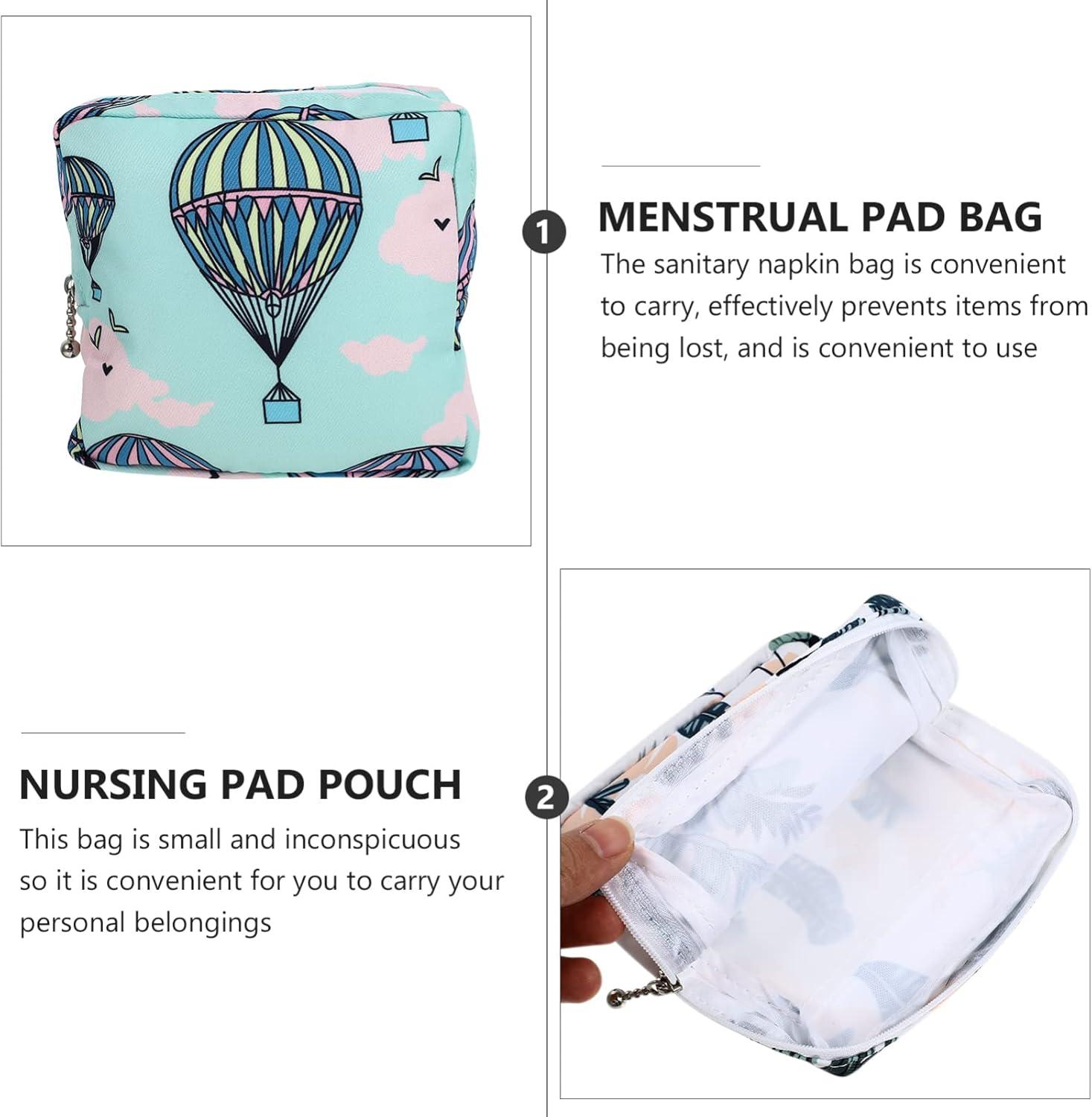 Women's Bandage Storage Bags 4-Piece Cotton Care Kit for Period