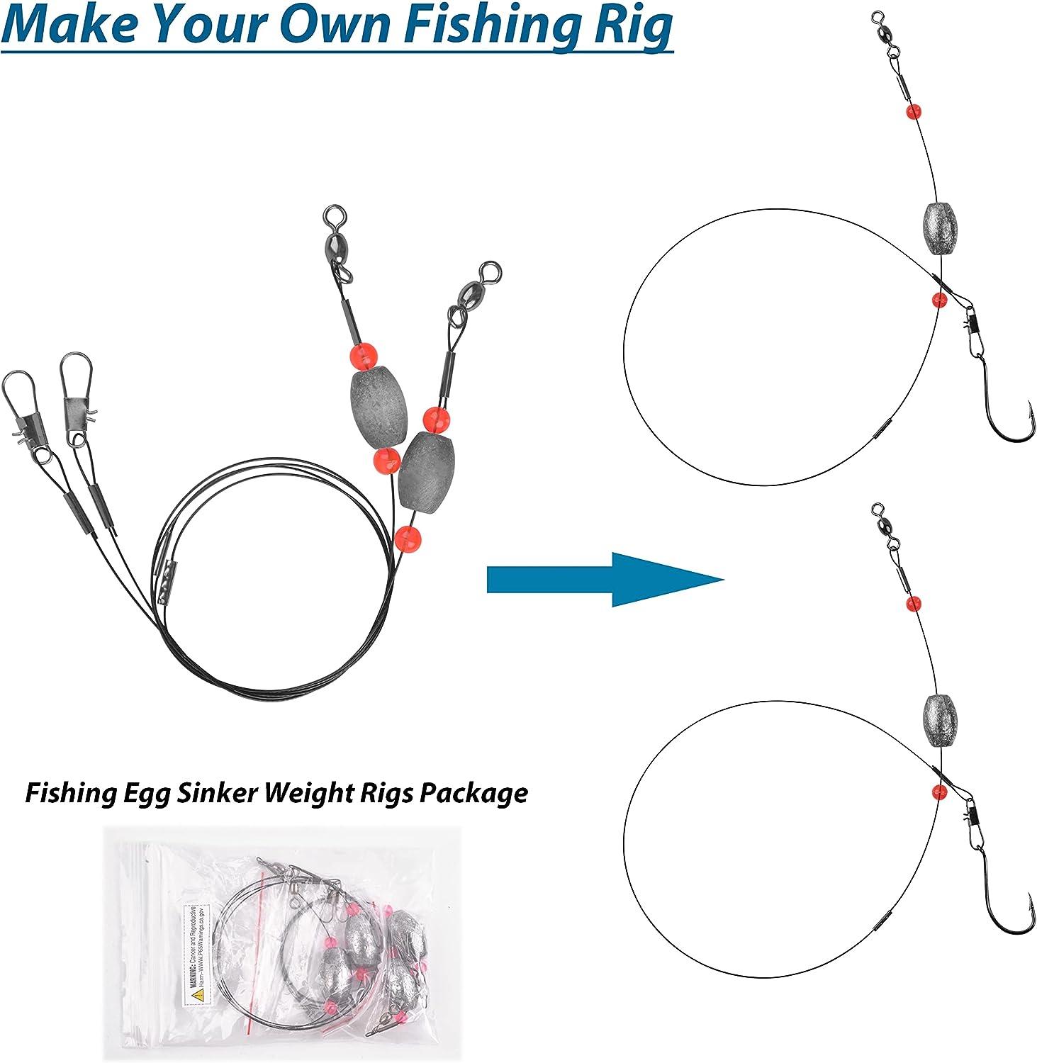 Stainless Steel Fishing Egg Sinker Weight Rigs 8PCS 1OZ Buy