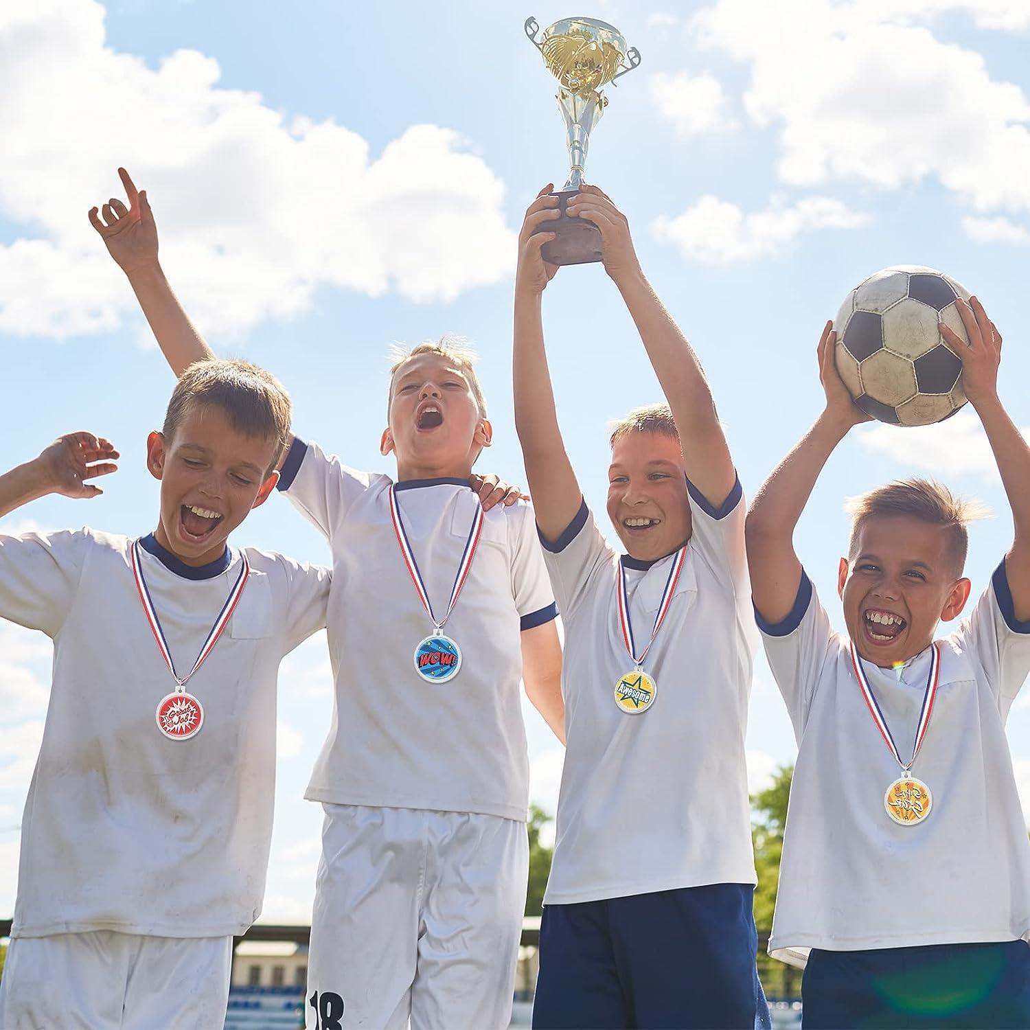 Tatuo 200 Pcs DIY Medal Kit - Blank Award Medals With Ribbons | Customizable Trophies For Sports, School Events & Parties