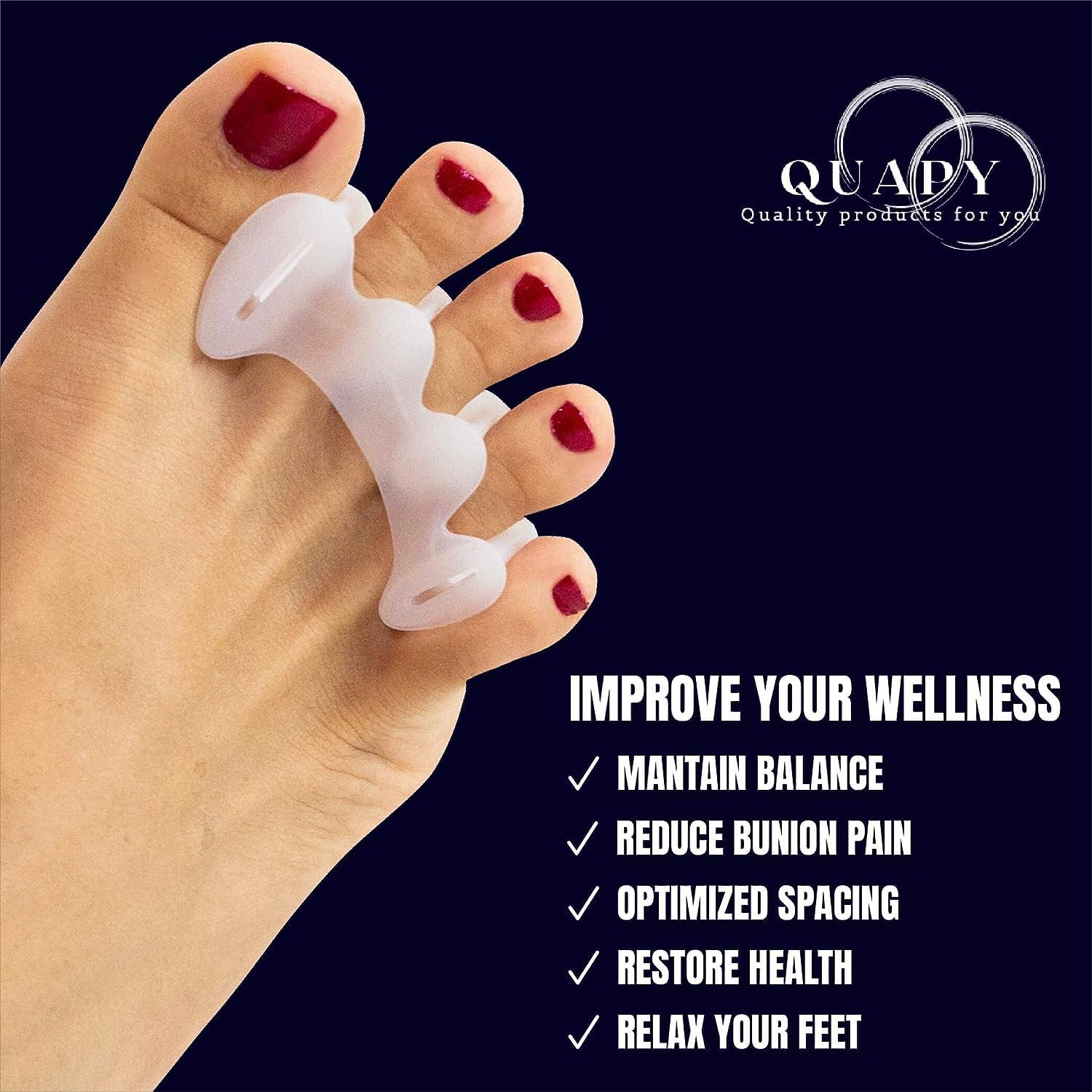 QUAPY 2pairs Toe Separators for Women are Perfect to Restore the Toes