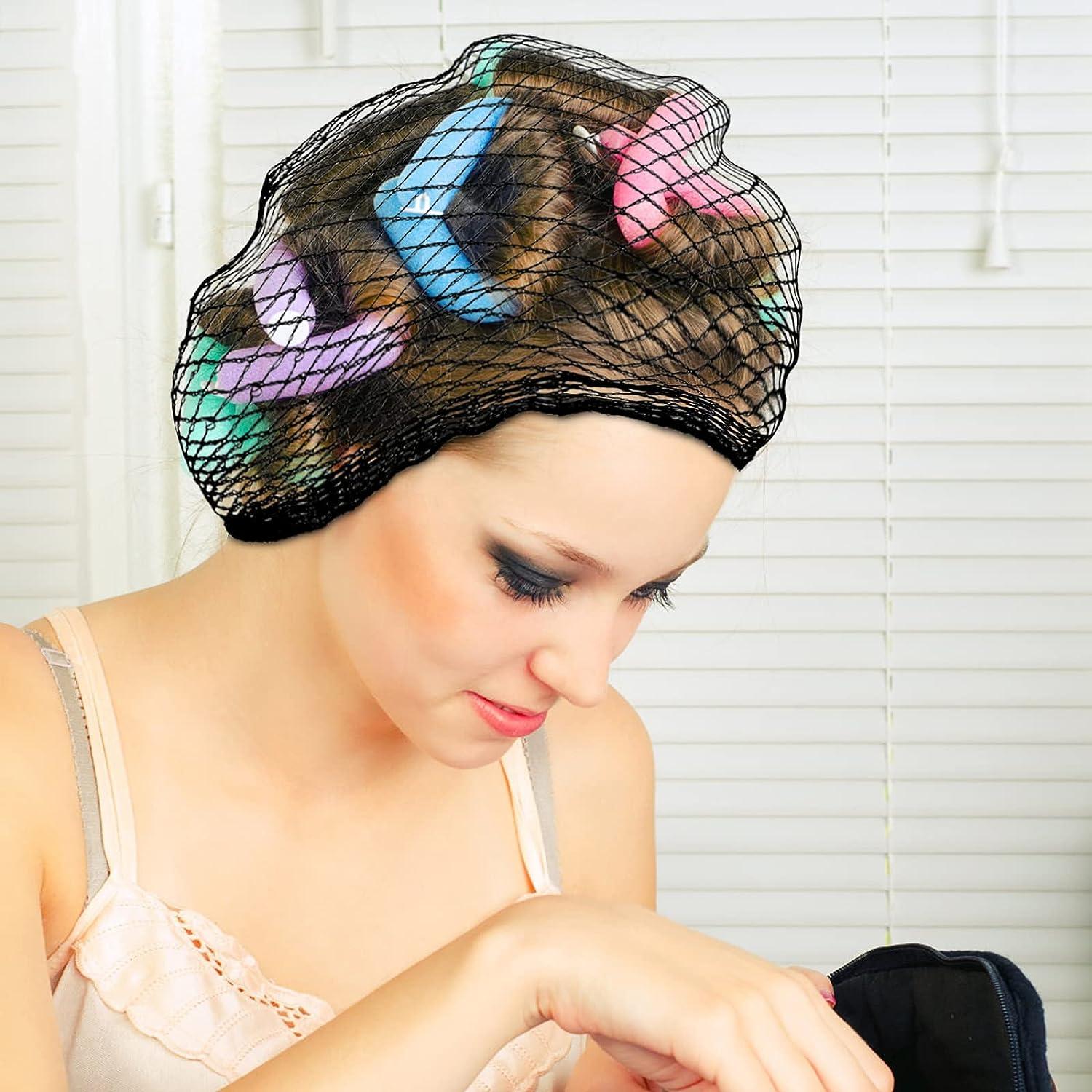 5PCS Cotton Triangle Hair Net For Rollers Sleeping Crochet Hair Net