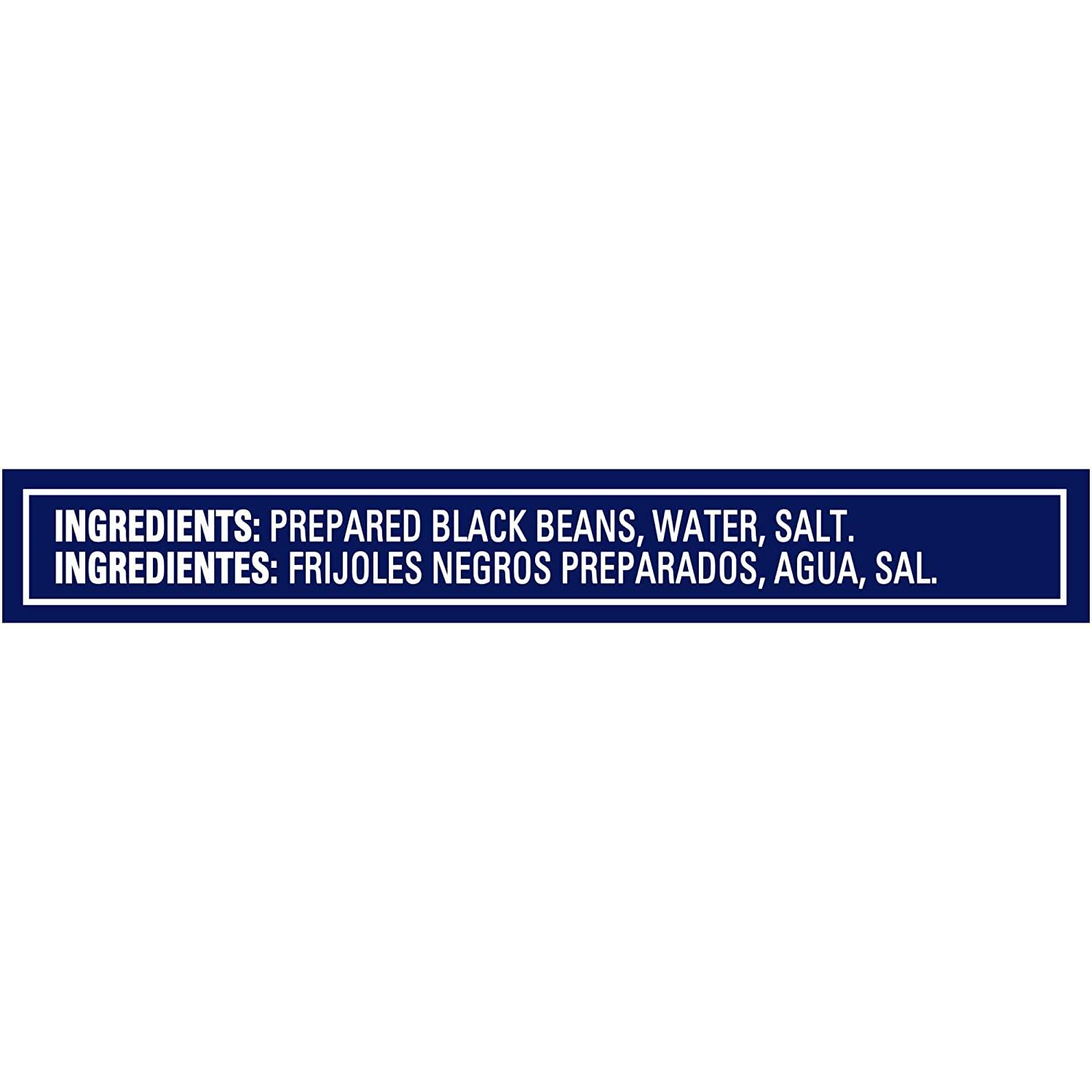 BUSH'S BEST Canned Reduced Sodium Black Beans (Pack of 12), Source of