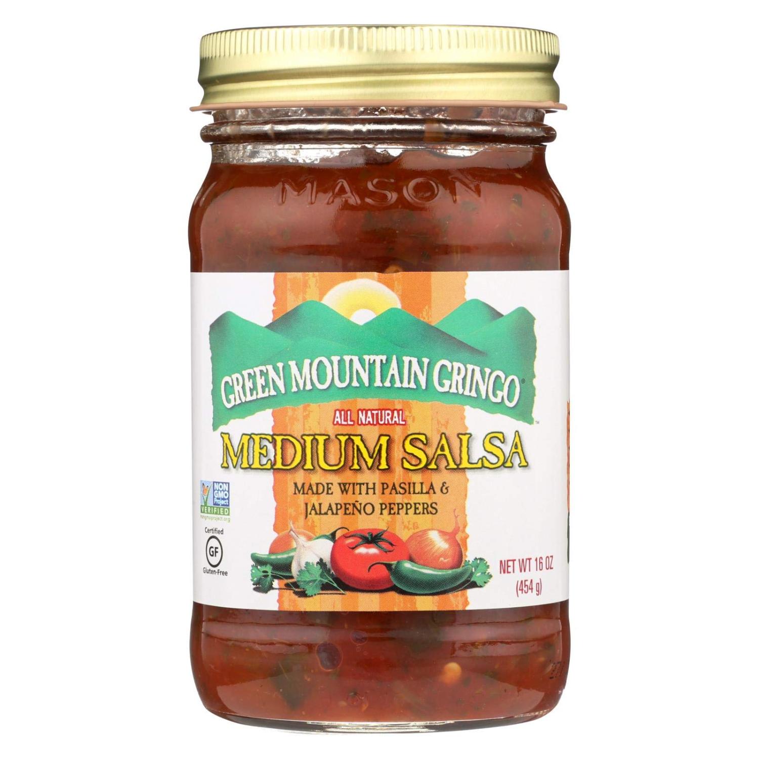 Green Mountain Salsa, Medium, 16Ounce (Pack of 6)