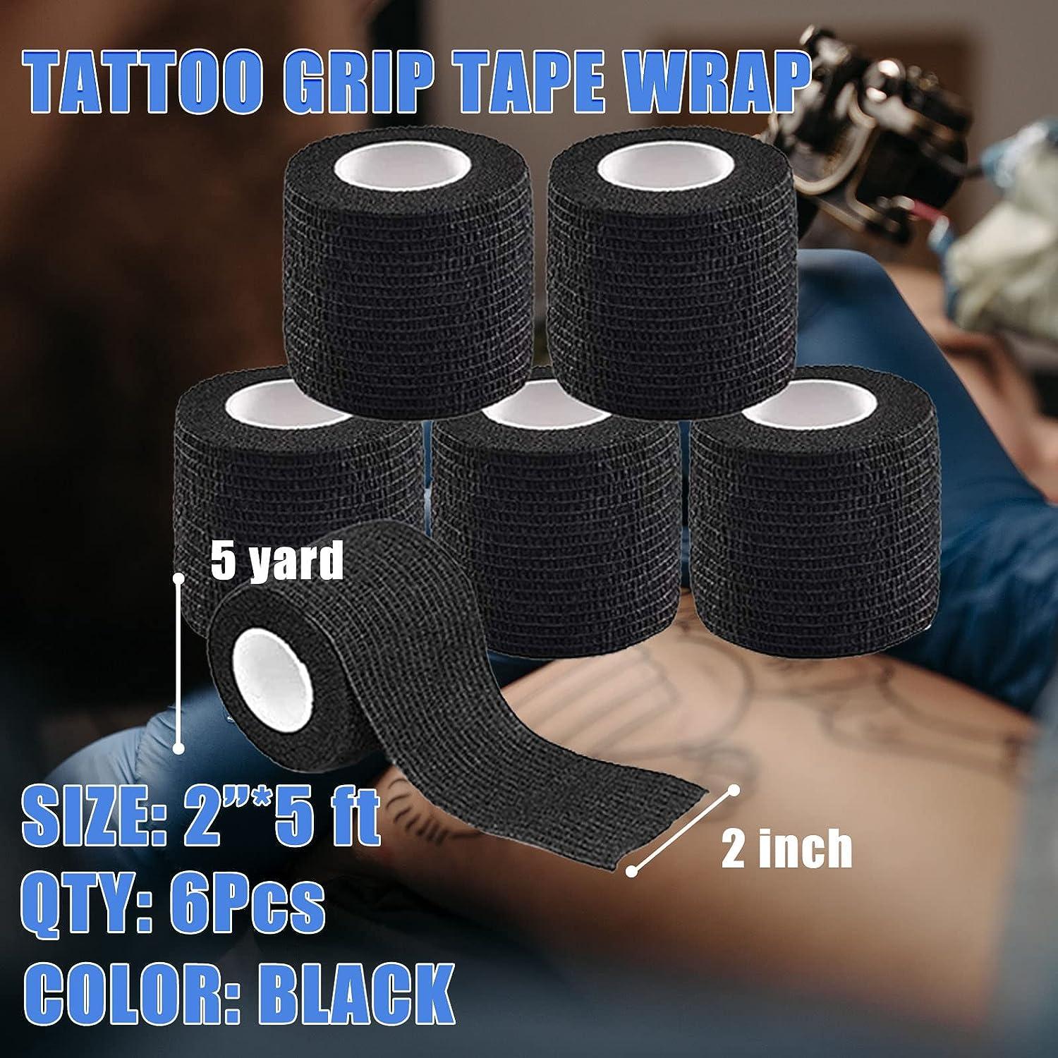 Clip Cord Covers with Grip Tape Wraps - NAQASE 125pcs Clip Cord Bags Pen  Bags Cord Sleeves Blue Clip Cord Covers Wrap and 6pcs Tattoo Bandages  Elastic Grip Tape Wraps Black+6pcs 
