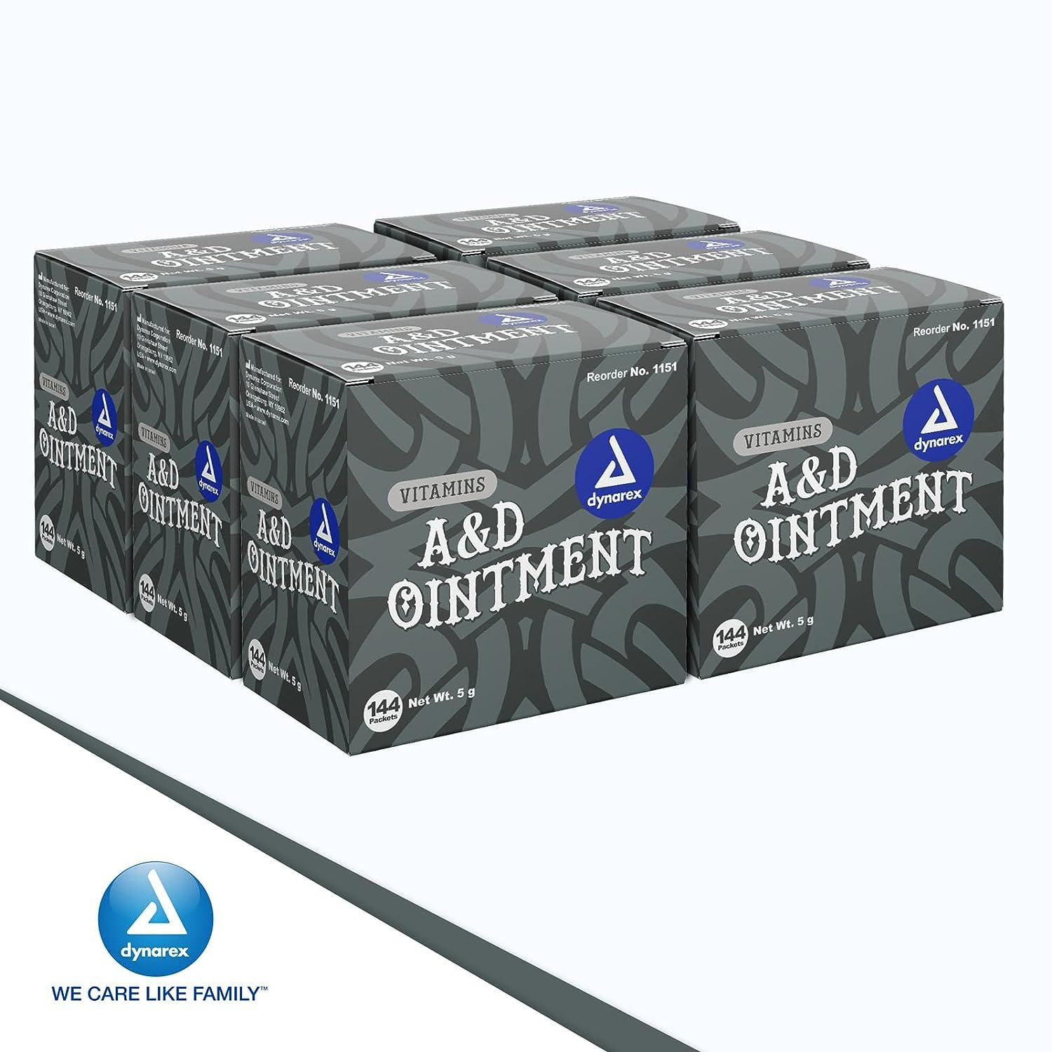 Dynarex Vitamins A&D Ointment Without Lanolin 144 Packets Vitamin A