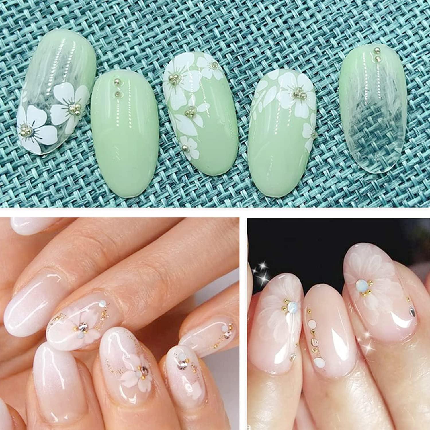 4pcs 3D Flower Nail - Acrylic Flowers For Nail Arts