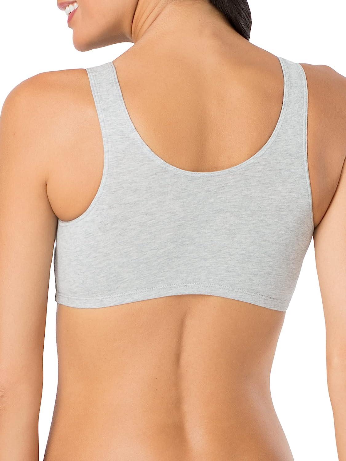 Fruit of the Loom Womens Built Up Tank Style Sports Bra 50 Mint