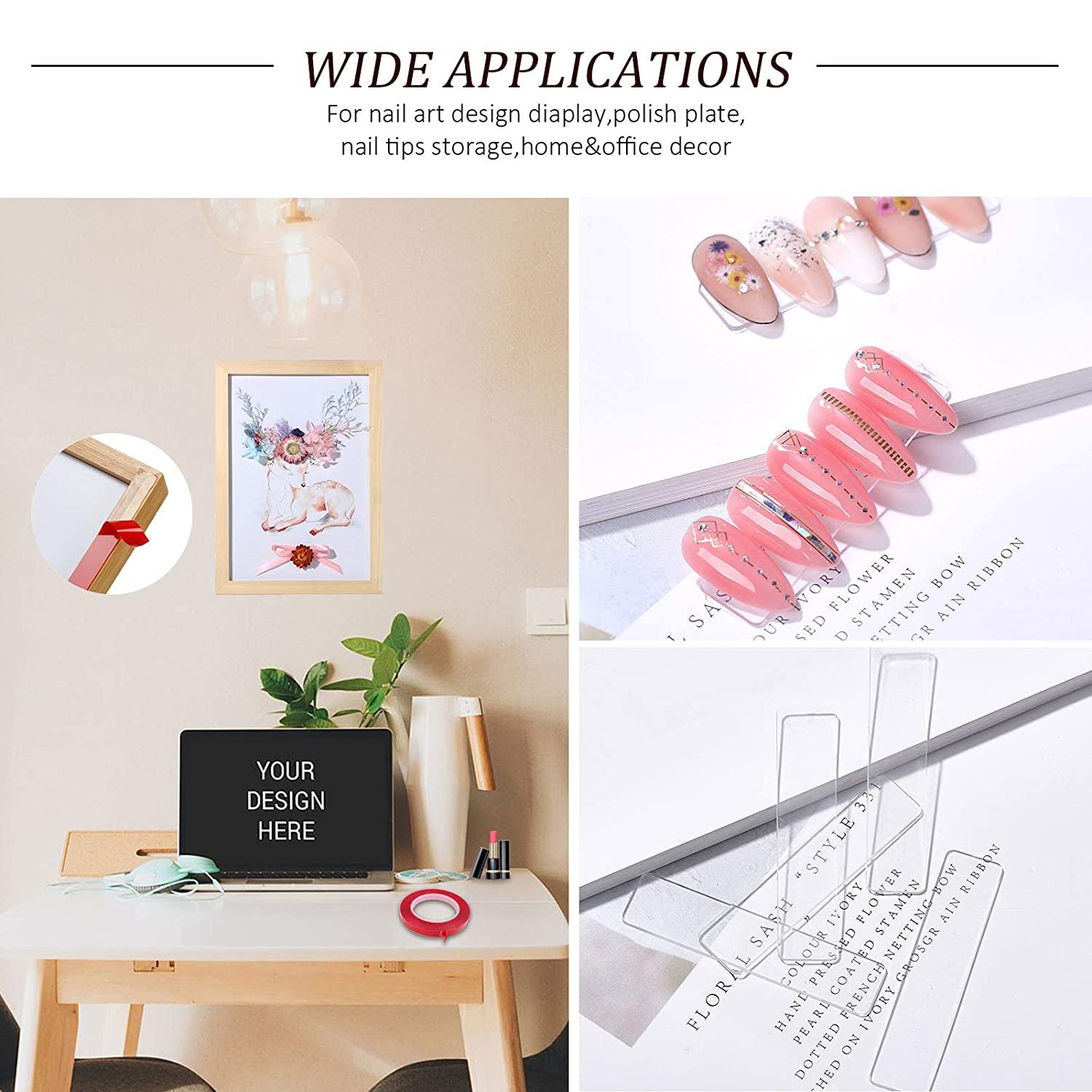 Acrylic Nail Display Stand,2 Sets Nail Practice Holder Nail