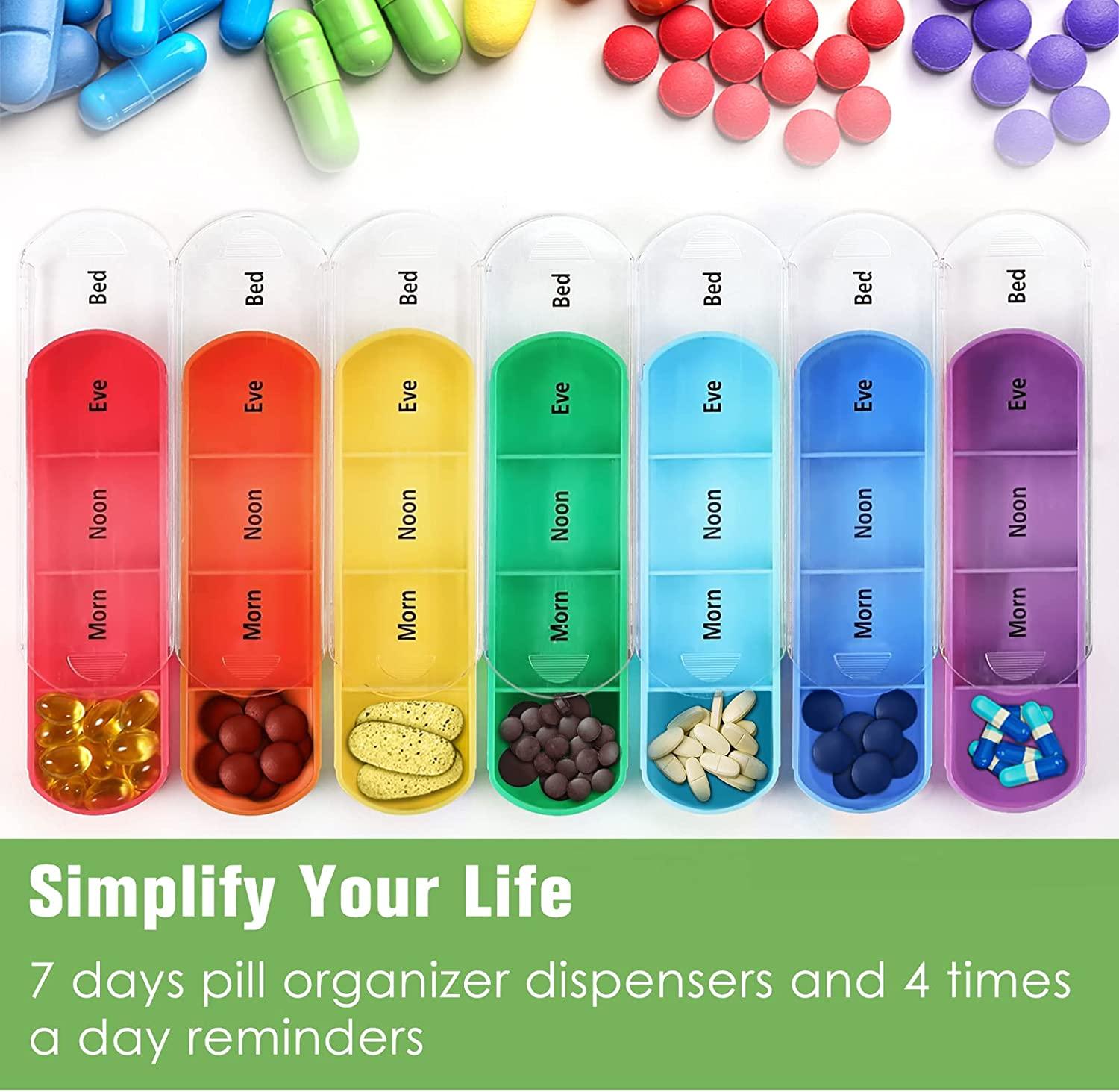 Daily Pill Organizer and Medicine Reminder