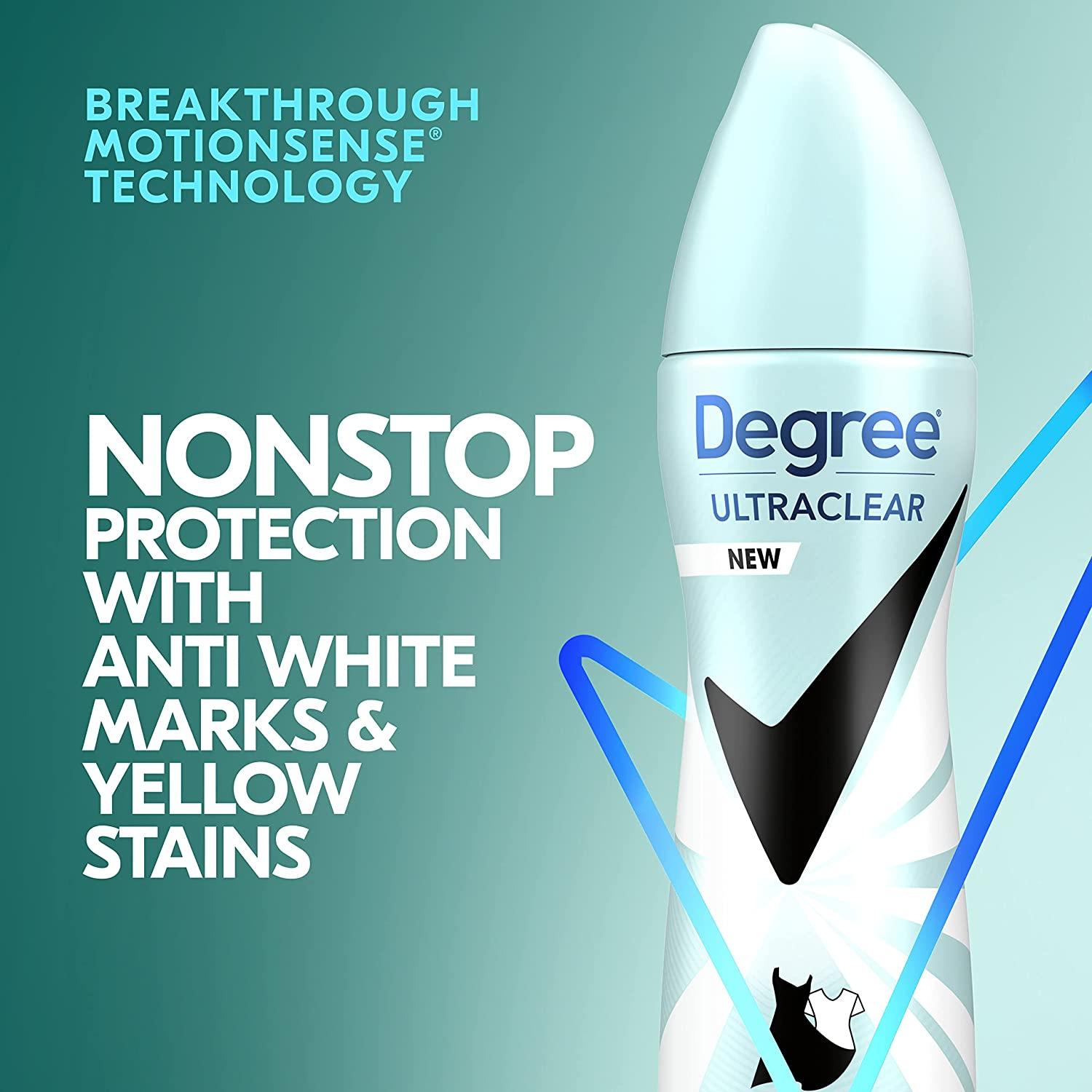 Degree UltraClear Antiperspirant Deodorant Dry Spray Anti White Marks