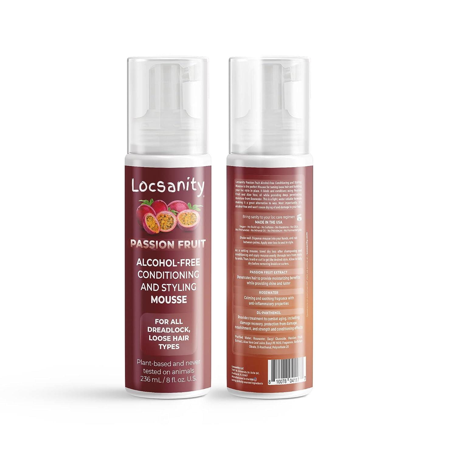 Locsanity Passion Fruit AlcoholFree Conditioning and Styling Mousse