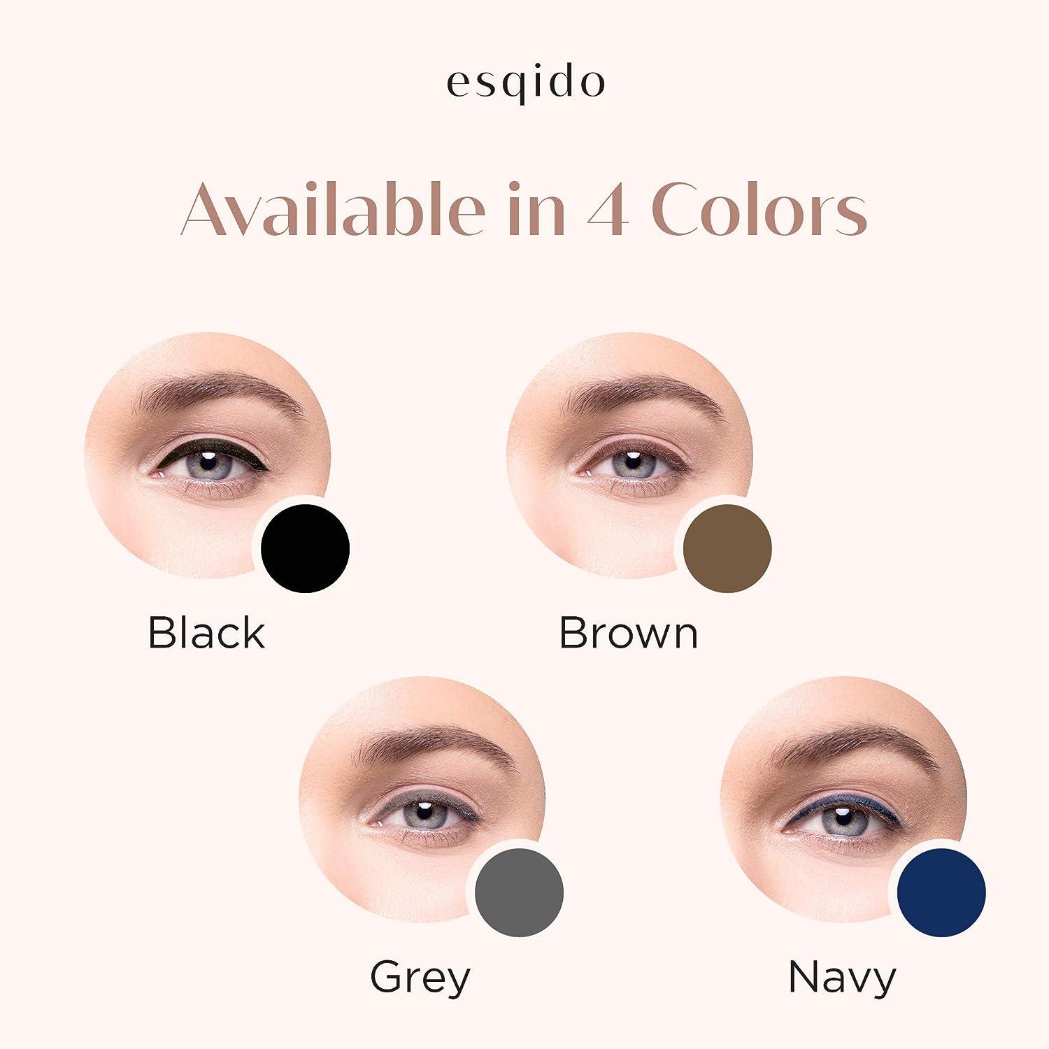 Esqido Gel Pencil Eyeliner Water Resistant (Brown)