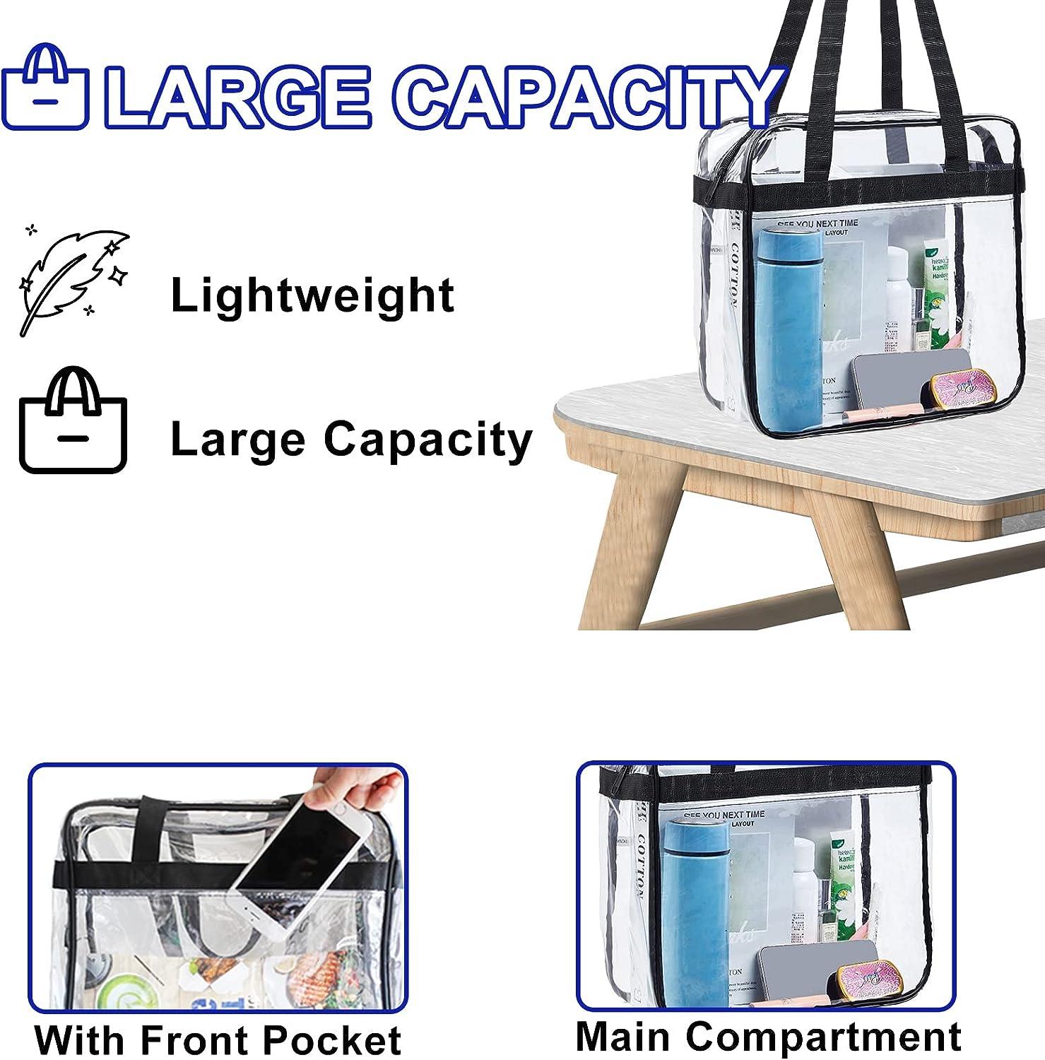  Handy Laundry Clear Tote Bag Stadium Approved