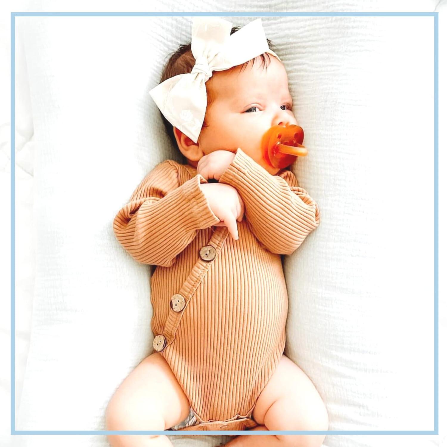 Simply Rubber Pacifiers Rounded Cherry Shorter Nipple Less