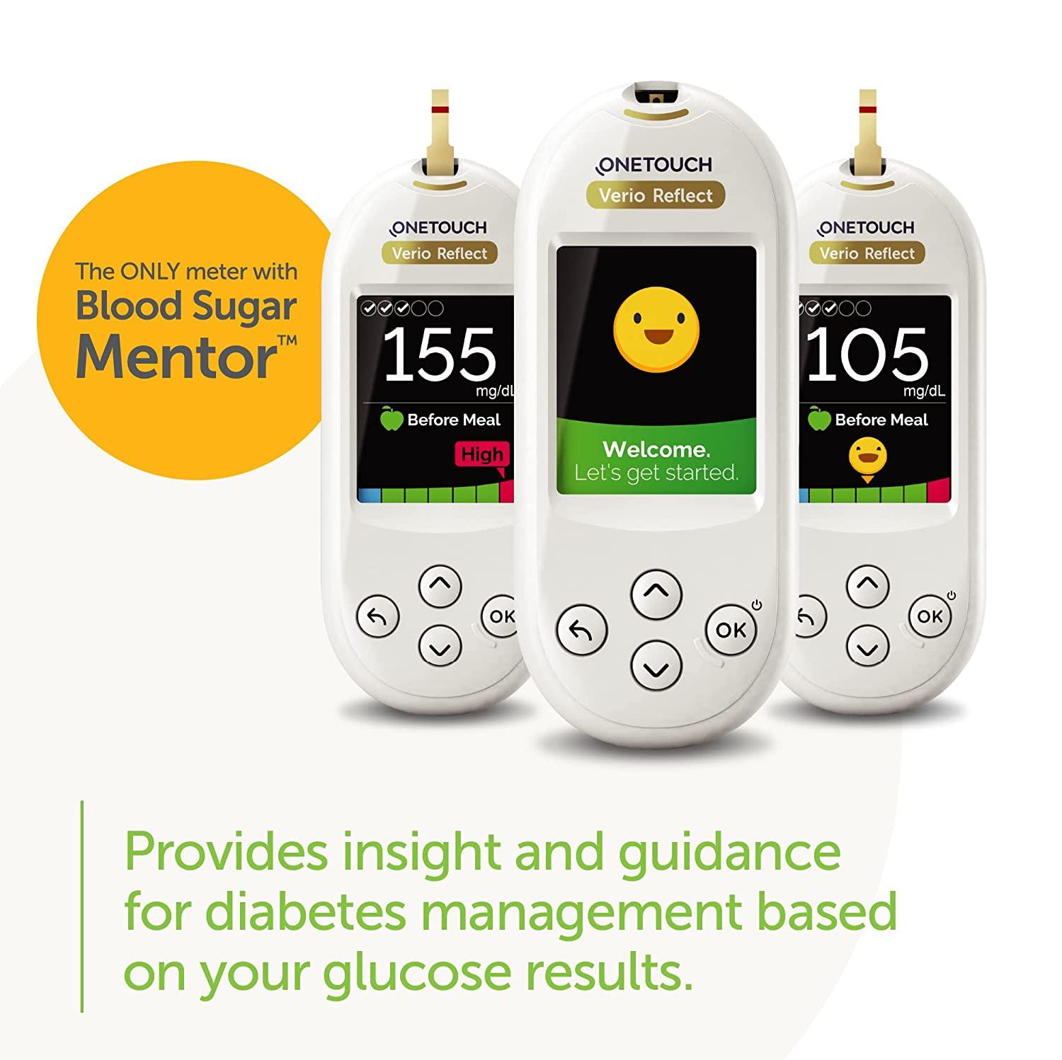Verio Reflect Blood Glucose Meter Glucose Monitor For Blood