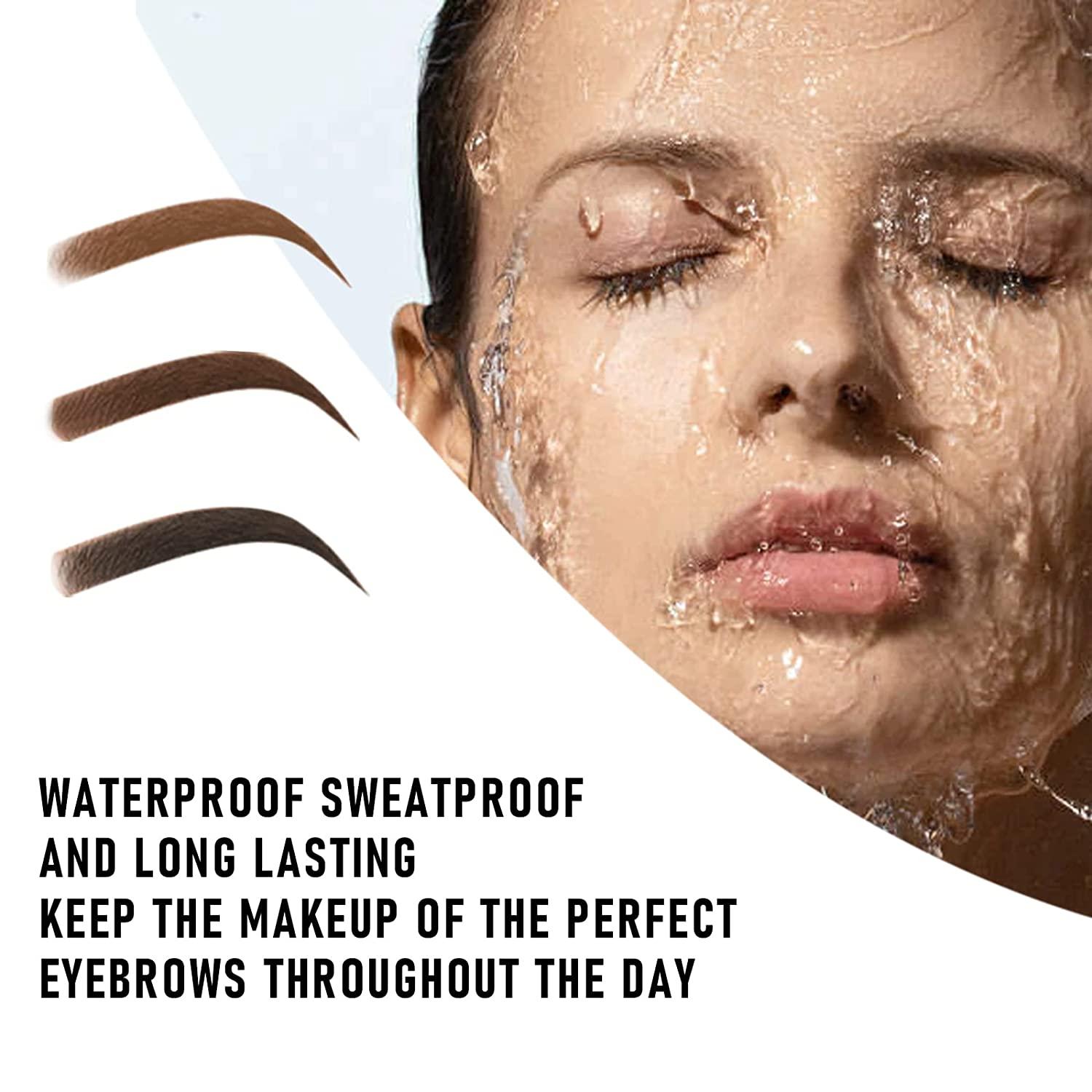 Eyebrow Stamp Stencil Kit Brow Stamp with Reusable Eyebrow Stencil Kit