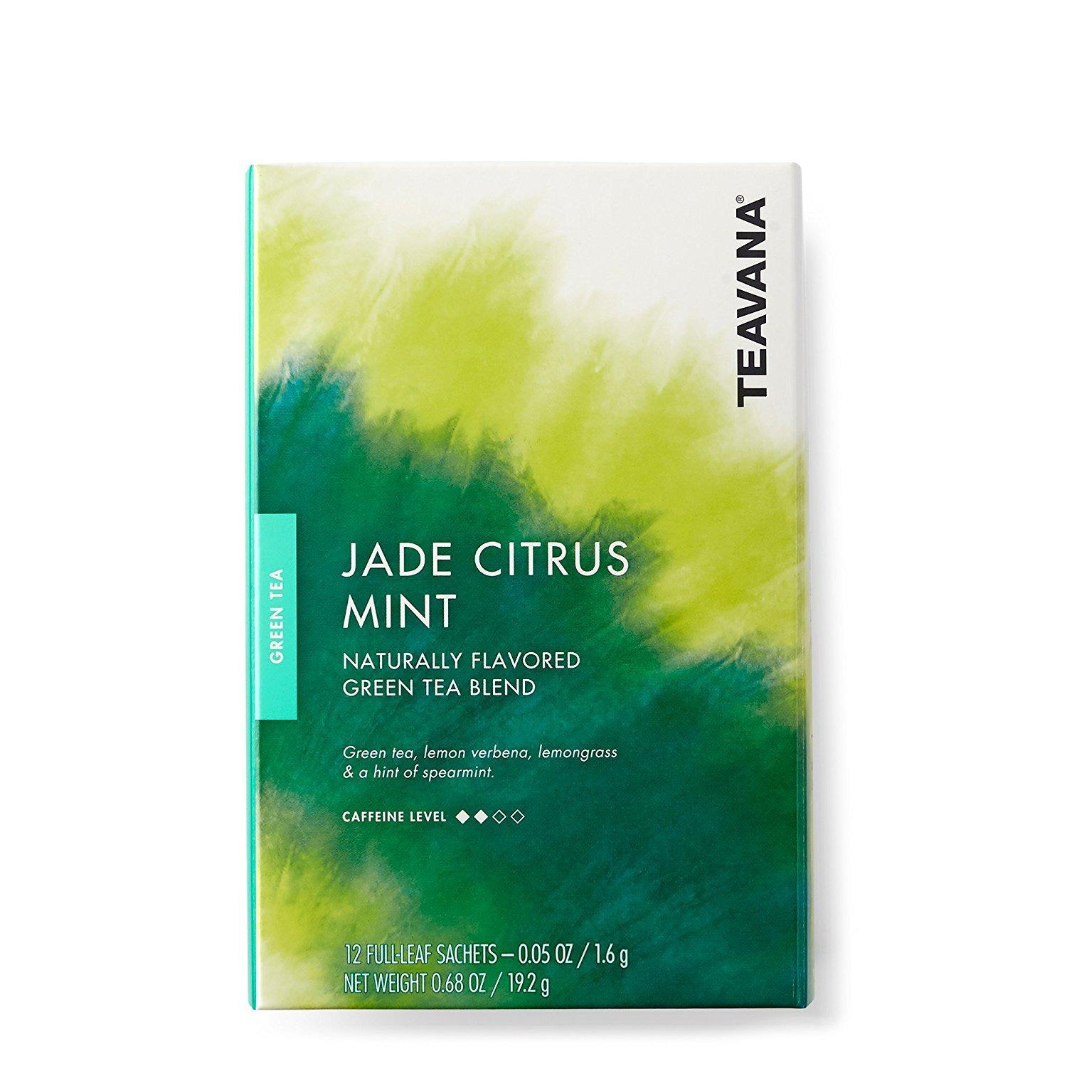 Teavana Jade Citrus Mint Full Leaf Sachets pack of 12 12 Count (Pack of