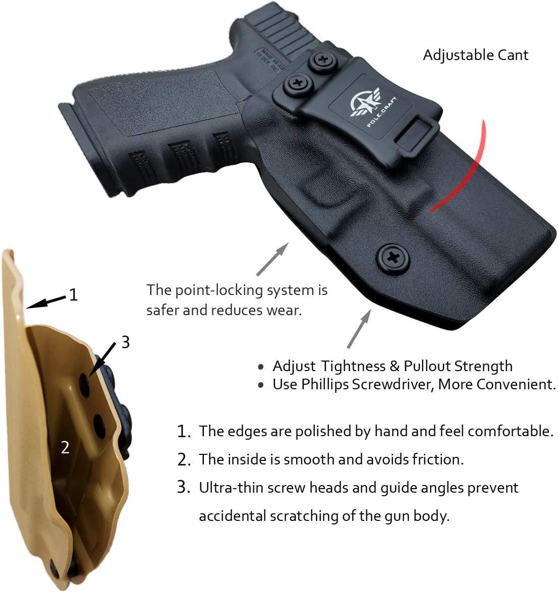 Glock 19 Holster IWB Kydex Holster Custom Fit Glock 19 19X Glock 25