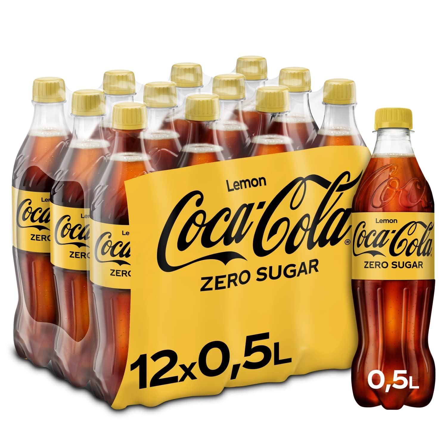 Coke Zero Sugar Lemon 12 x 500ml PMP - New Lemon Flavour | Buy Now with ...