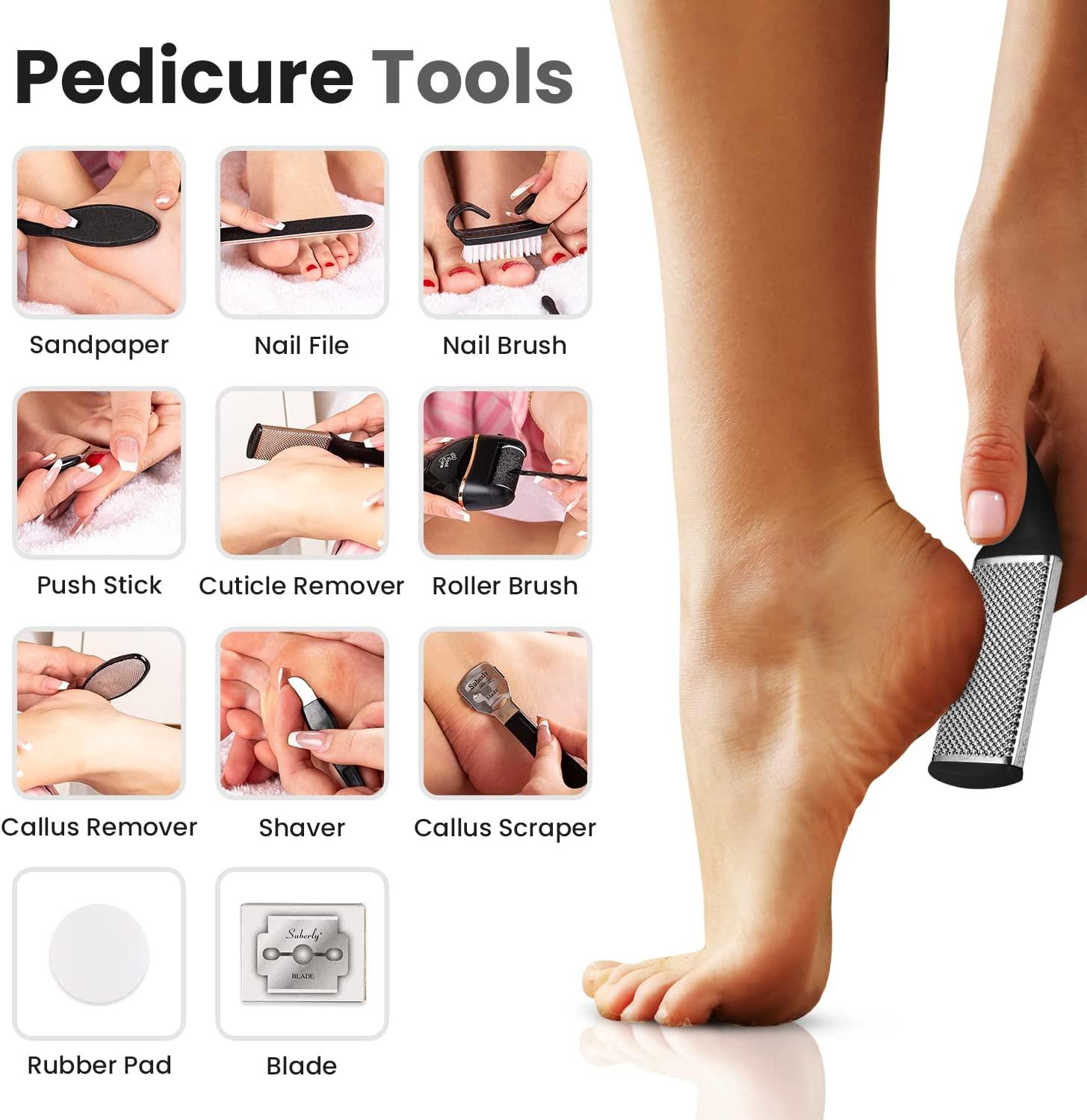 Electric Foot Callus Remover Rechargeable Portable Electronic Foot