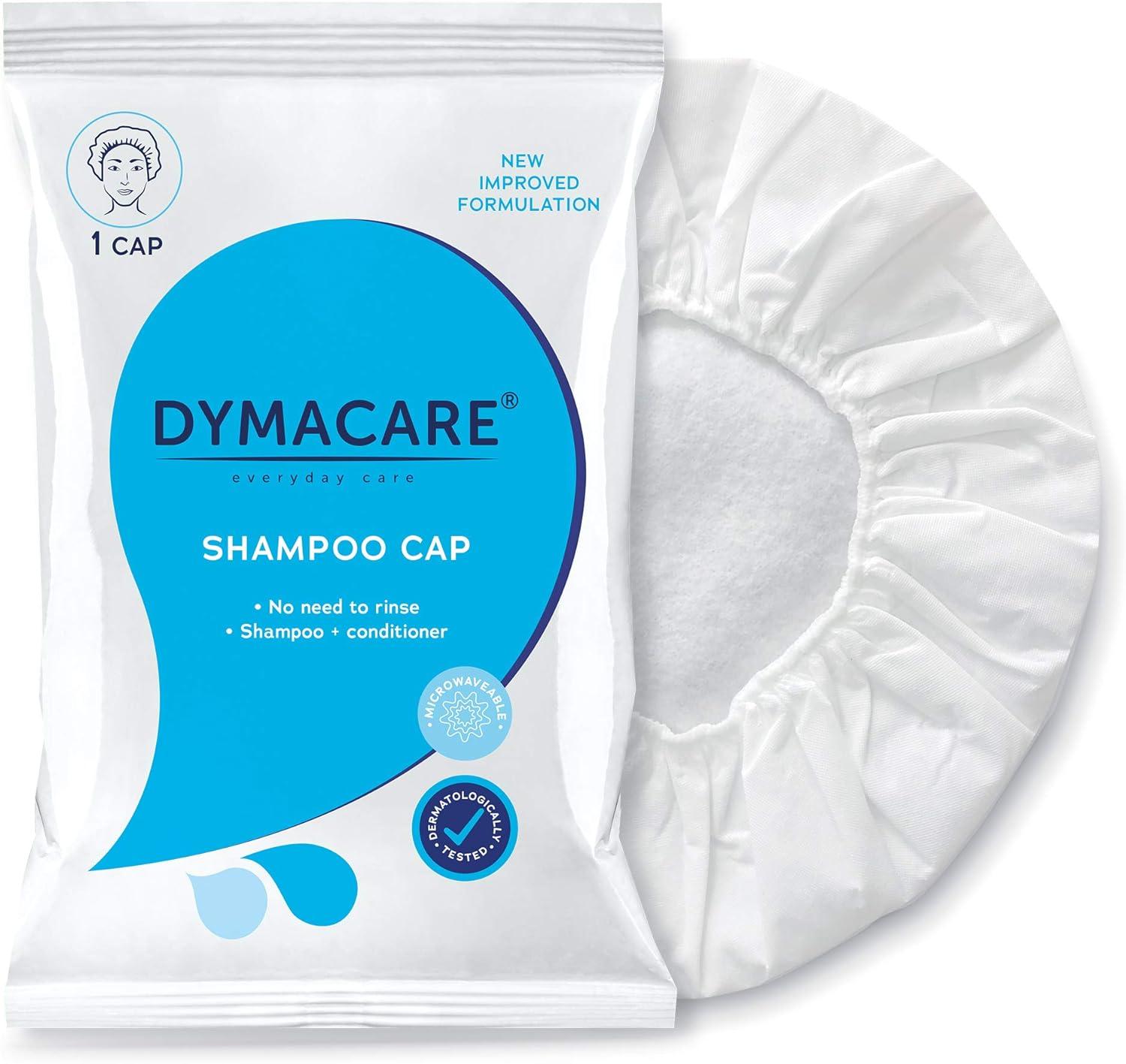DYMACARE No Rinse Shampoo Cap Rinse Free Shower Cap That Shampoos