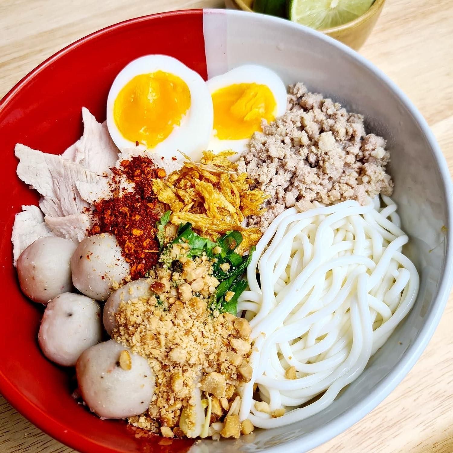 Udon Egg White Noodle No flour Gluten Free Weight loss 35 Kcal) Pack of 3