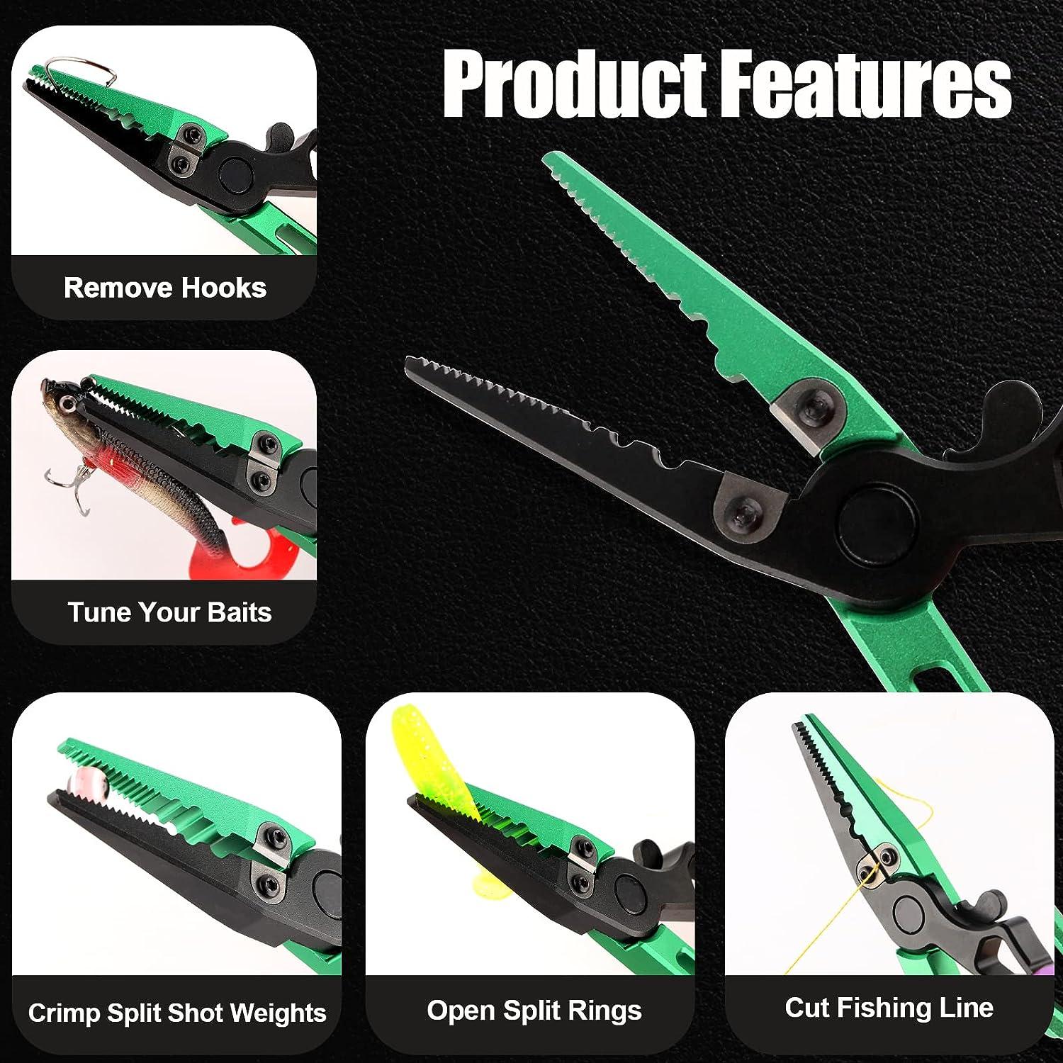 Buy Stainless Steel Fishing Pliers Hook Removers Braid Cutters Split - View #8