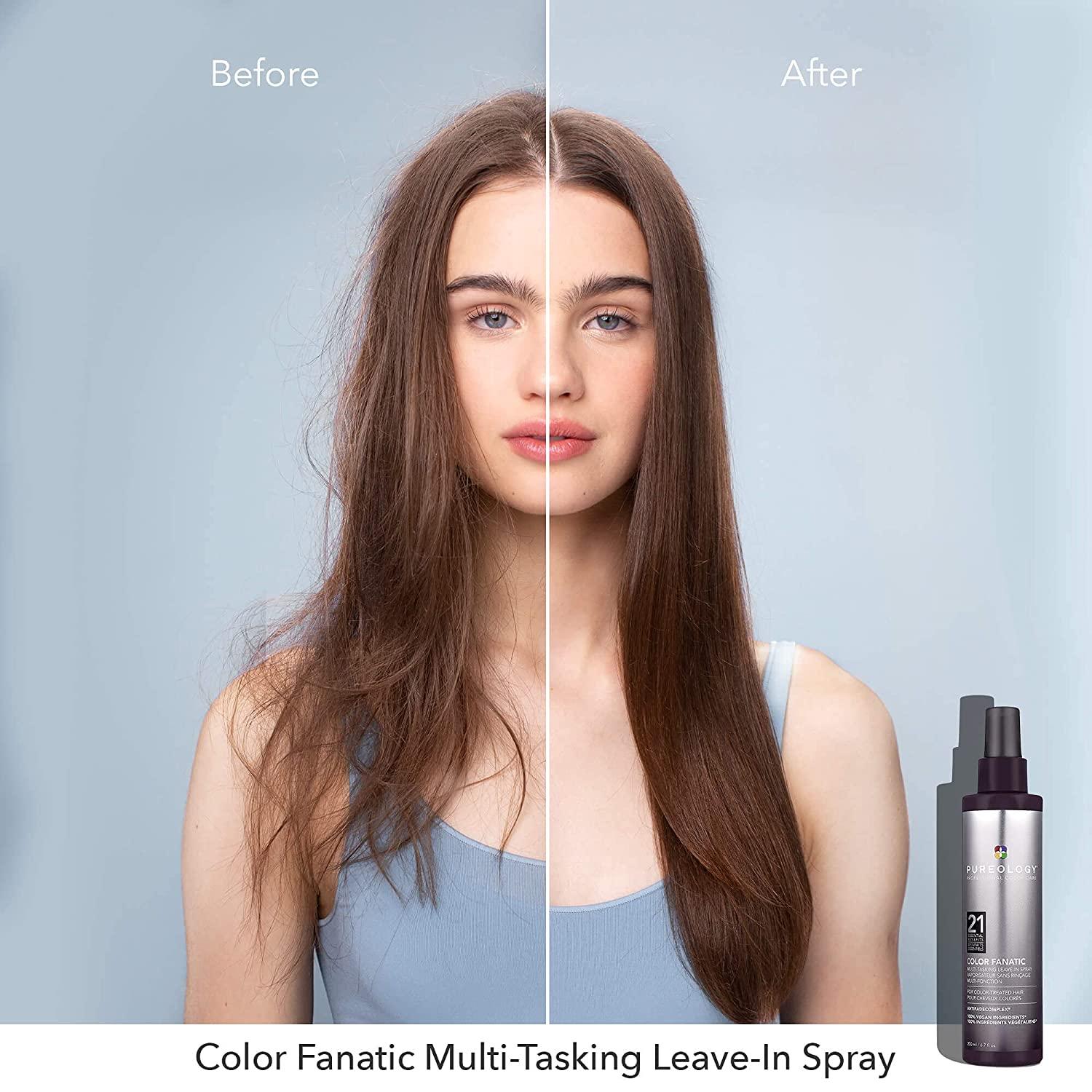 Pureology Color Fanatic Leavein Conditioner Hair Treatment Detangler Spray Protects Hair