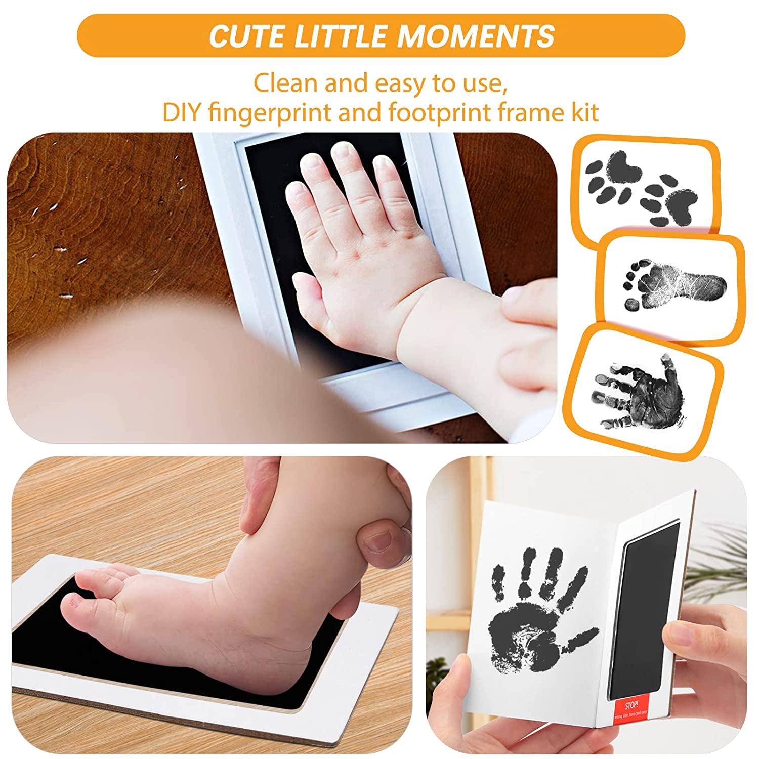 Large Clean Touch Ink Pad for Baby Handprints and Footprints – Inkless  Infant Hand & Foot Stamp – Safe for Babies, Doesn't Touch Skin – Perfect  Family