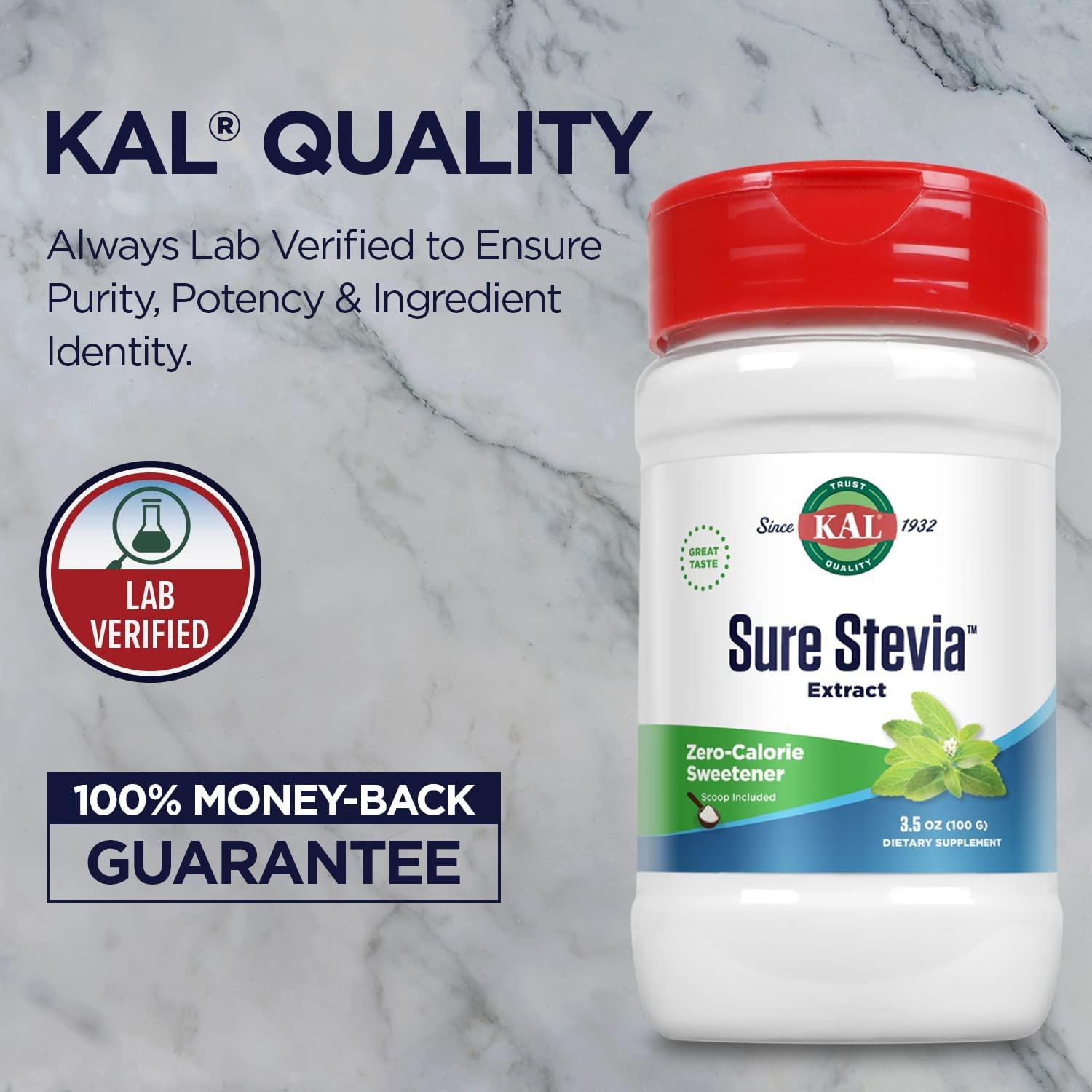 KAL Sure Stevia Natural Extract 3.5 oz (100 g)