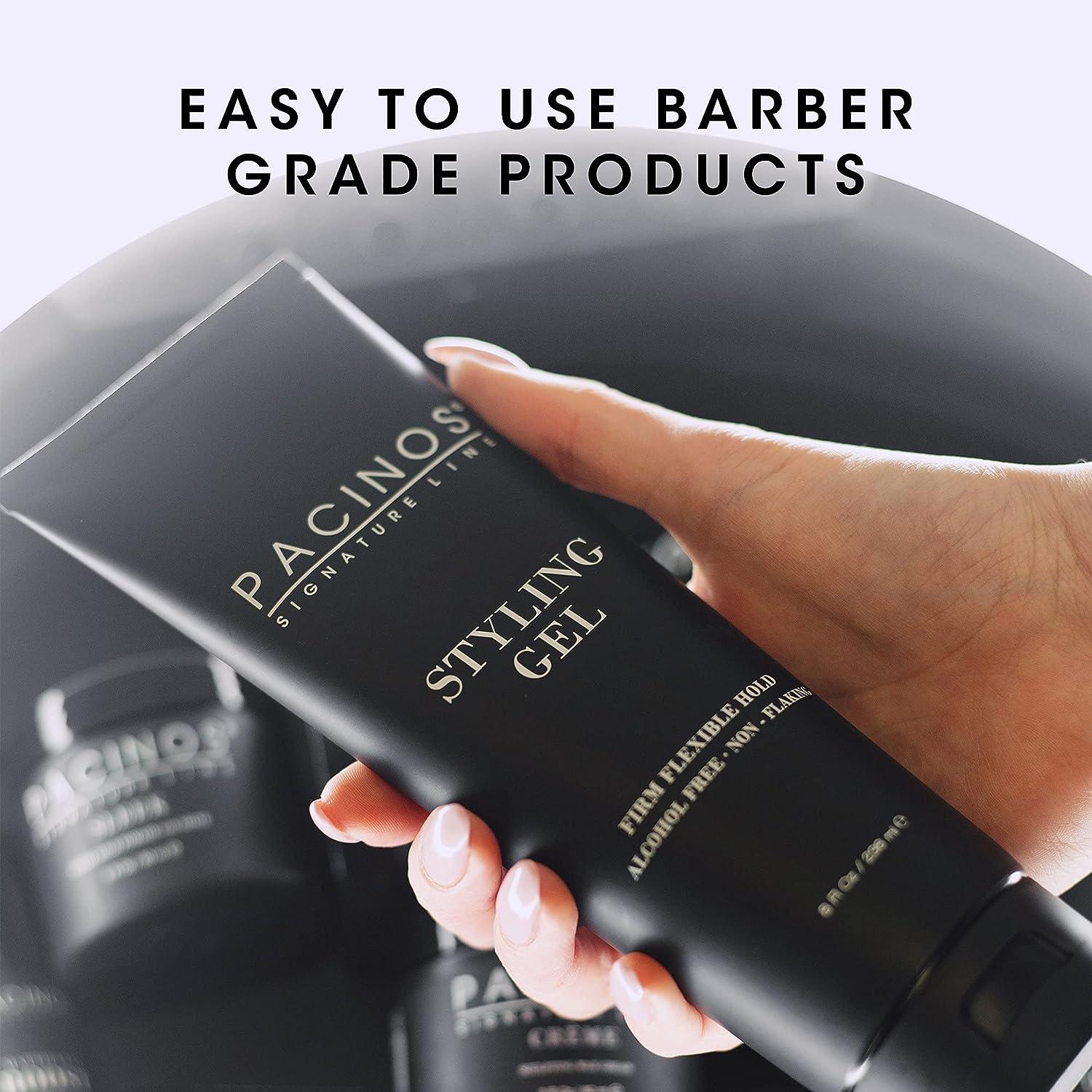 Pacinos Styling Gel Medium Hold for All Hair Types Conditions, Adds Volume & Texture, No