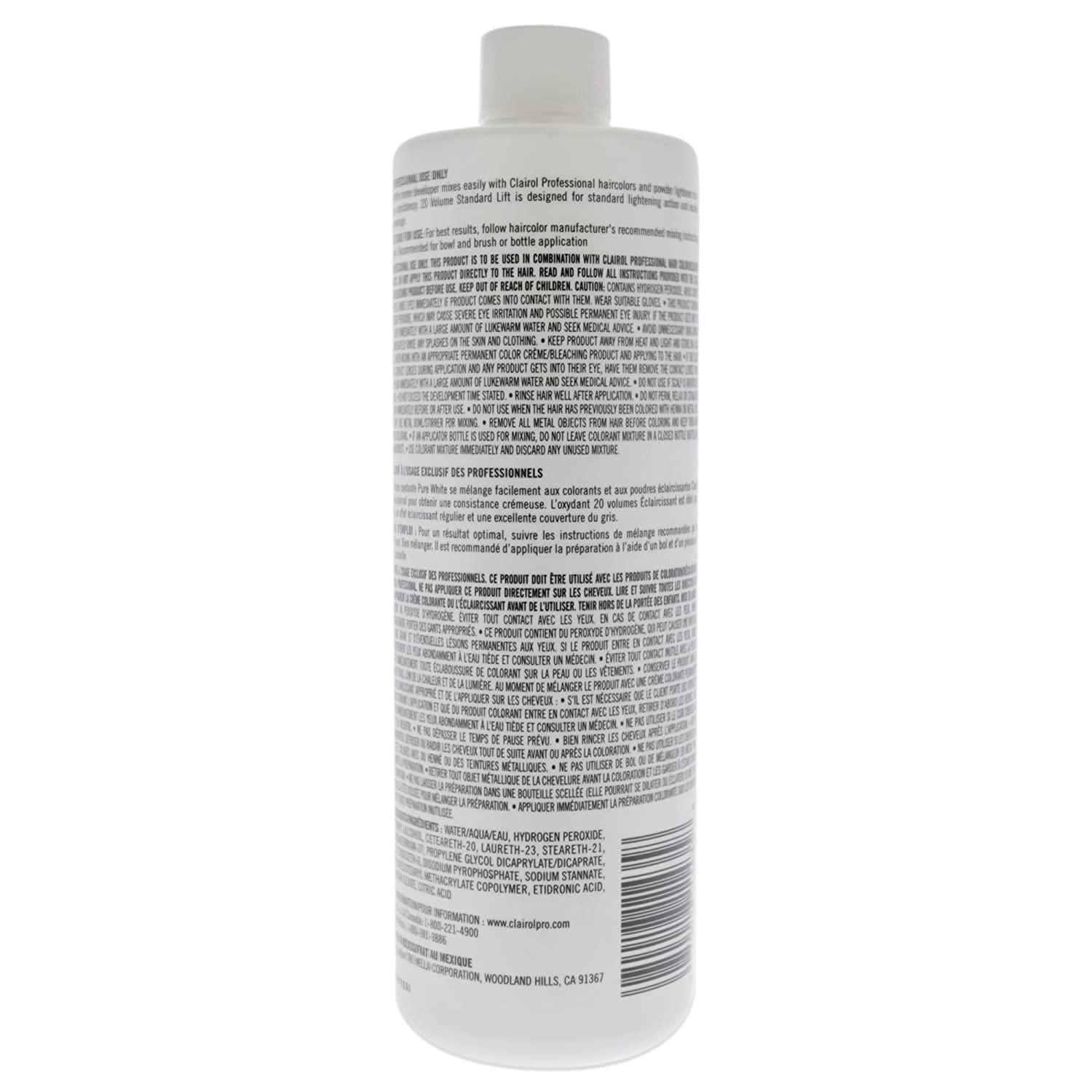 Clairol Professional Pure White Hair Developers for Lightening & Gray