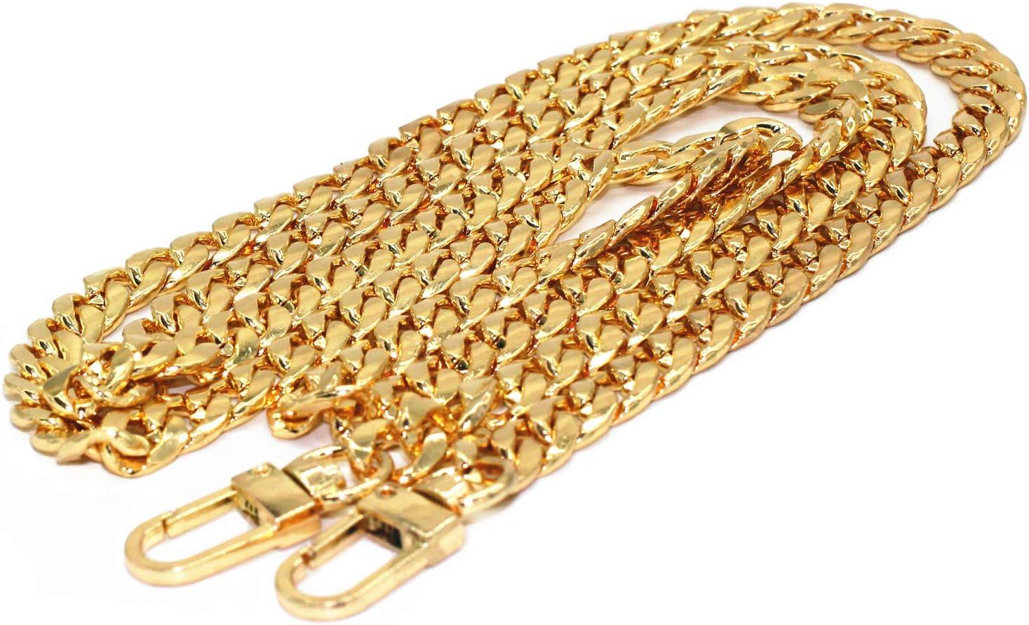  uxcell Purse Chain Strap, 47 Inch Leather Iron Chain