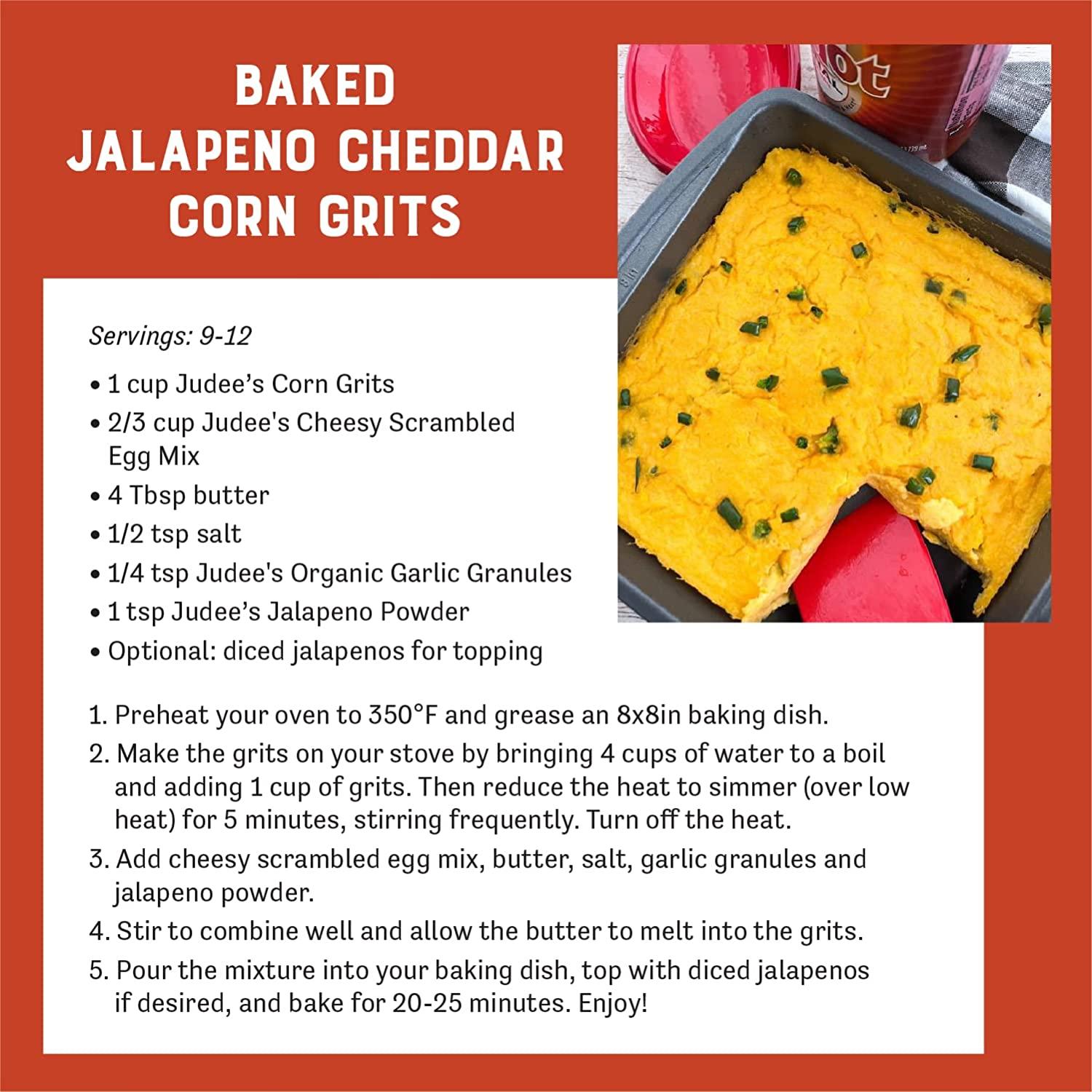 Judees Yellow Corn Grits 2 lb Just One Ingredient OldFashioned Grits Quick and Easy