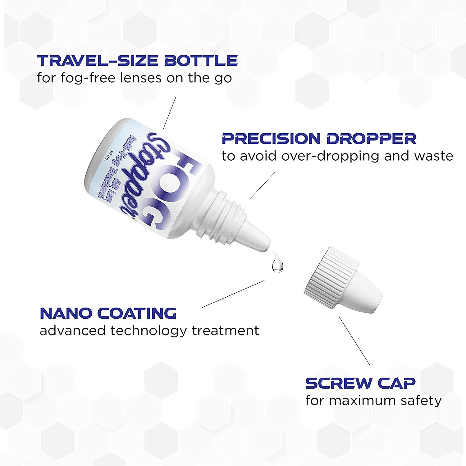 Fog Stopper AntiFog Drops Treatment Effective On All Lenses (AR