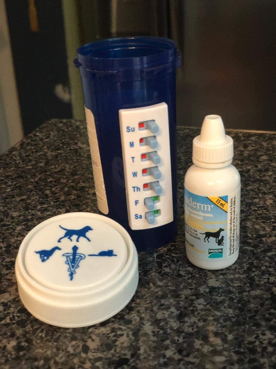 Take-n-Slide Medication Tracker and ReminderPackage of 5 Reusable Pill  Trackers Attach to Your Bottle (NOT Included) Pill Organizer Alternative
