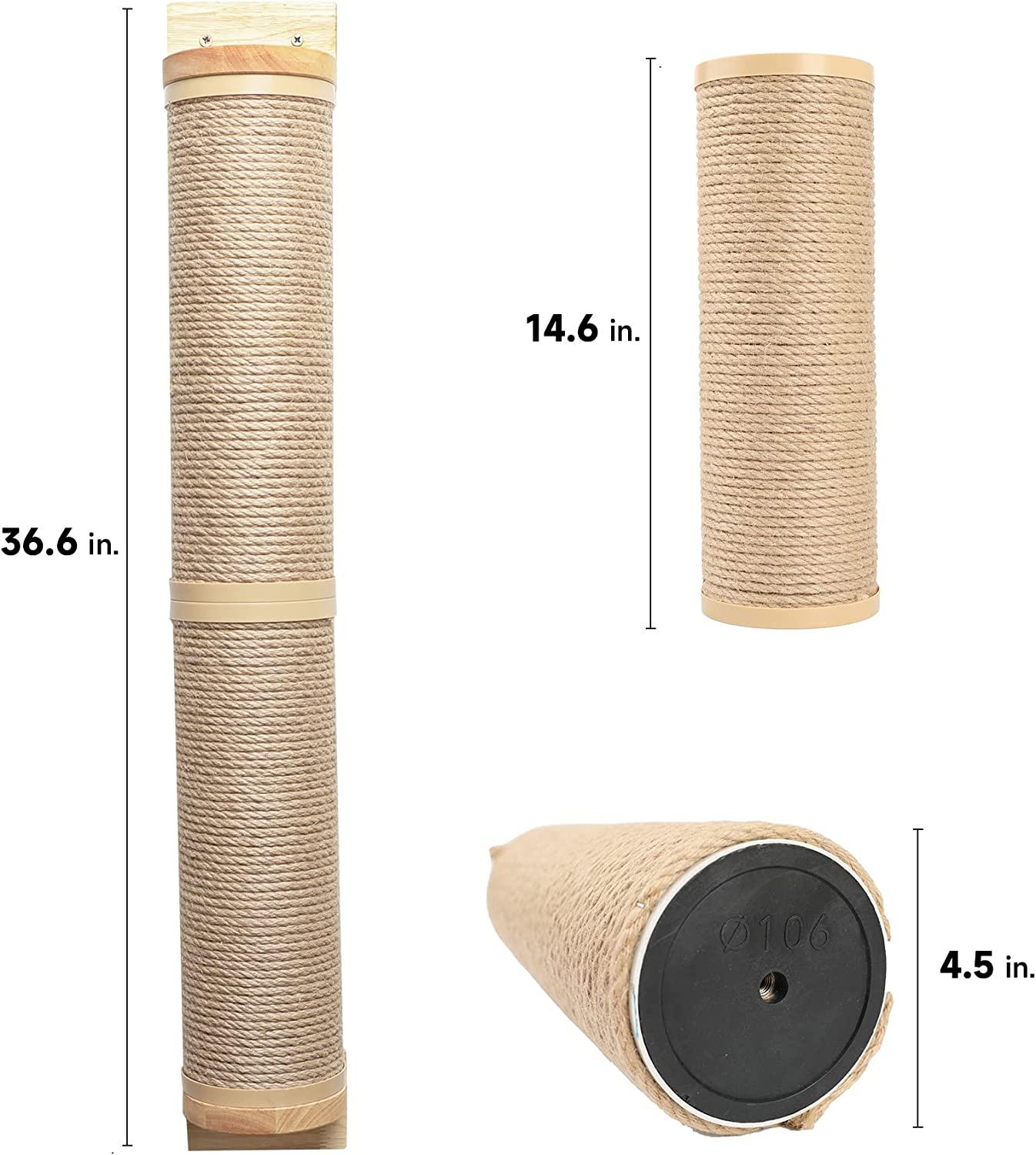 FUKUMARU Cat Scratching Post Wall Mounted, 36 Inch Tall Cat Scratch