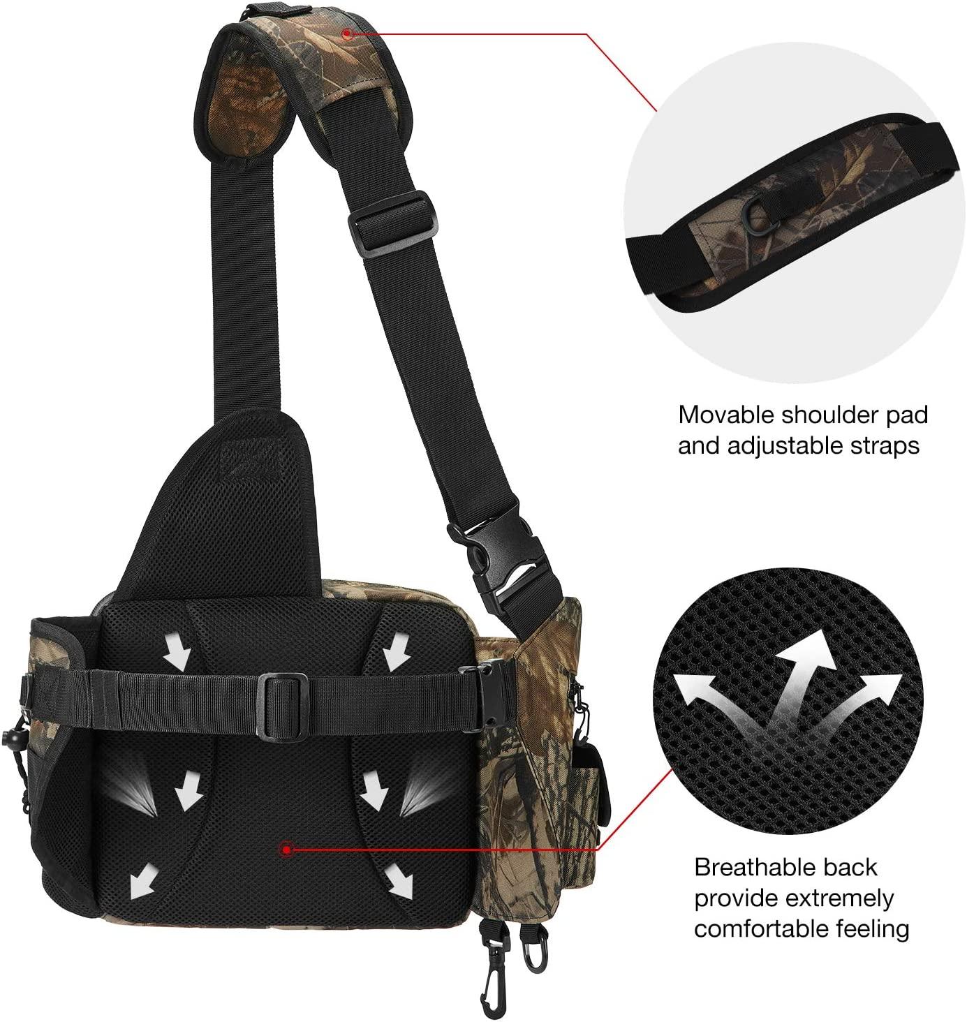 Mens Tactical Messenger Fishing Tackle Side Bag EDC Sling Pack Utility  Versipack
