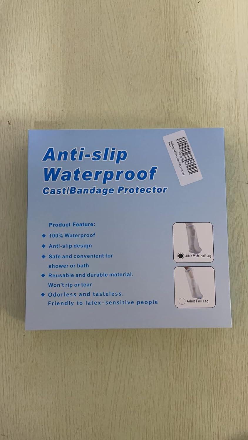 Fasola Leg Cast Cover Shower NonSlip Leg Cast Protector for Broken