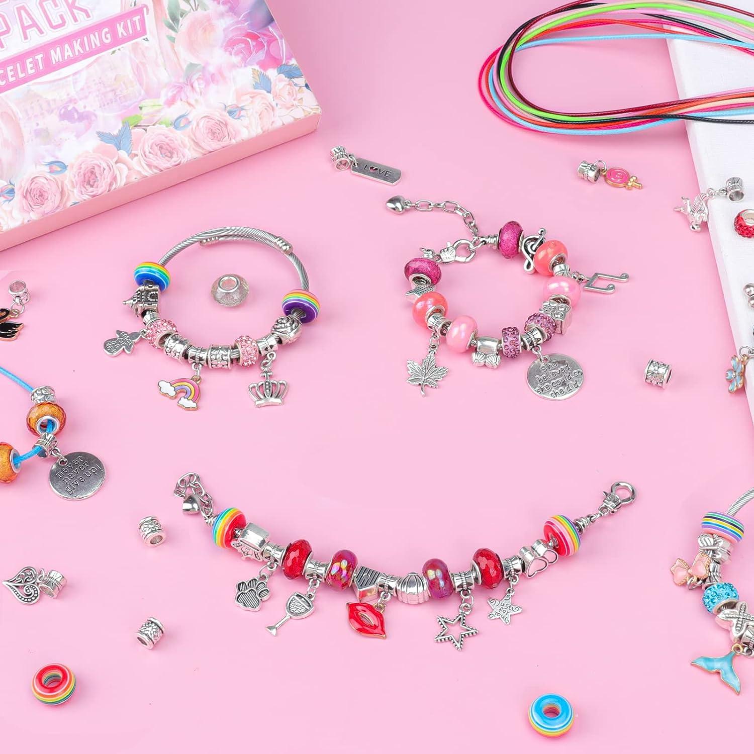 Charm Bracelet Kit Create Bracelets Online 115PCS Charm