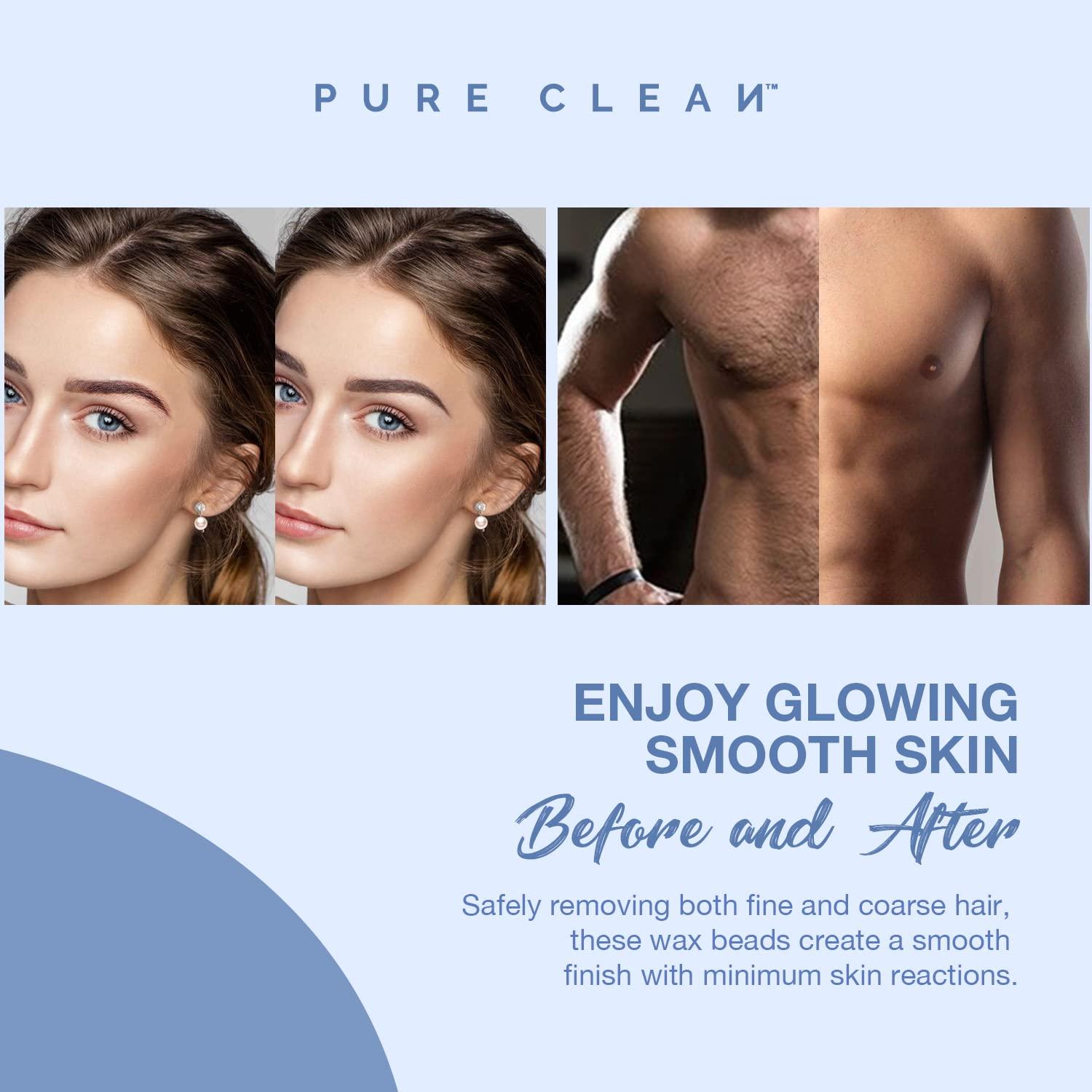 Wax Warmer, PURECLEAN Hair Removal Home Waxing Kit, Hard Wax Kit with 4