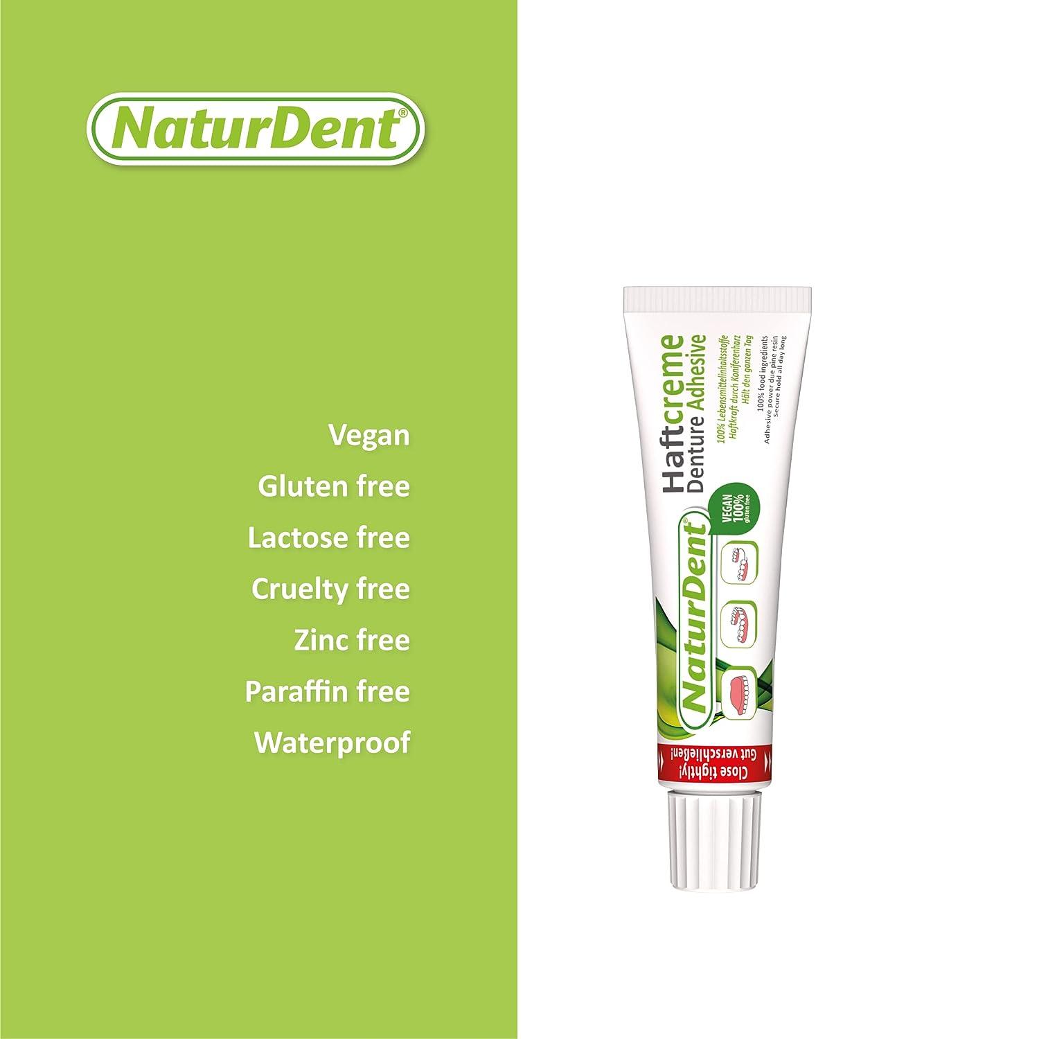 Natural Strong Denture Adhesive NaturDent Holds Dentures Longer