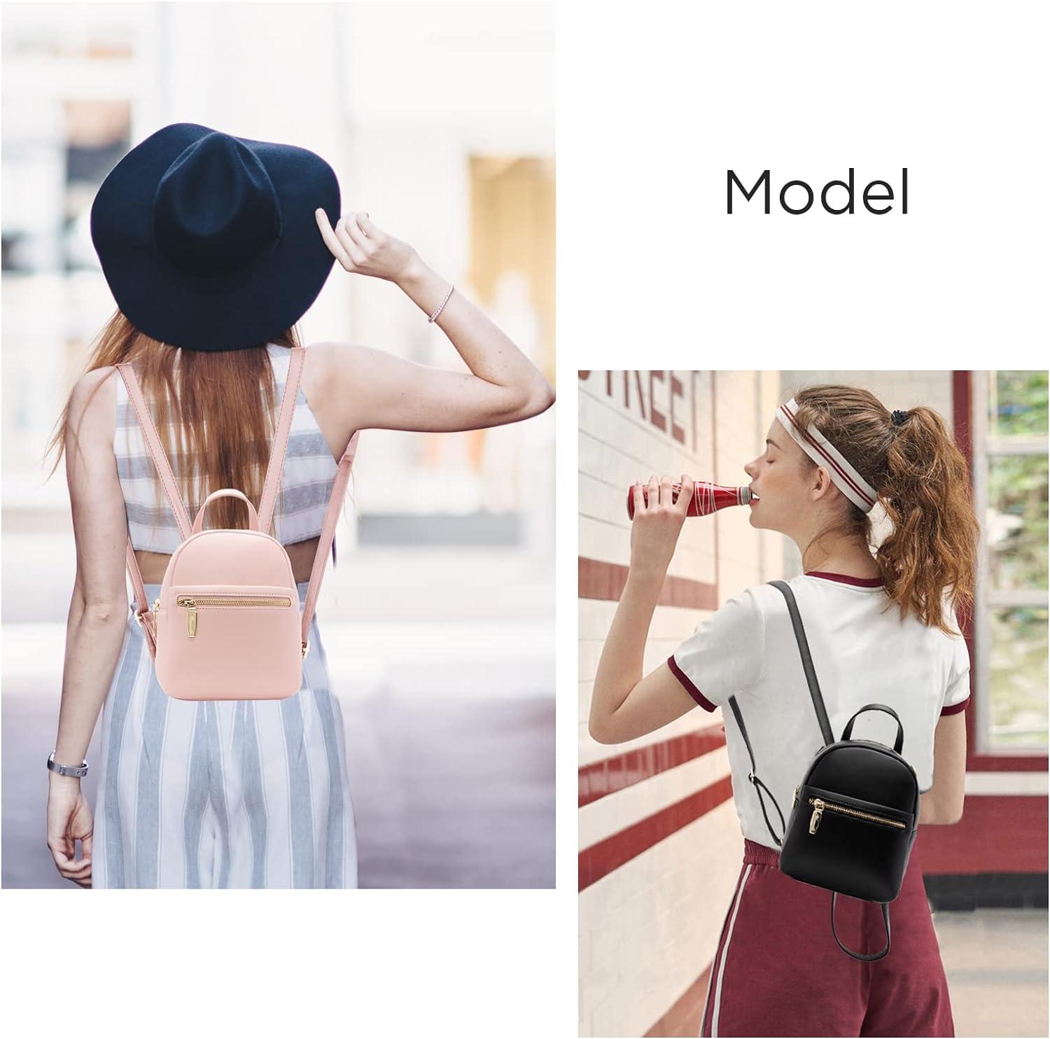 Cute PU leather 3pcs set backpack mini purse shoulder bag for women teen  girls