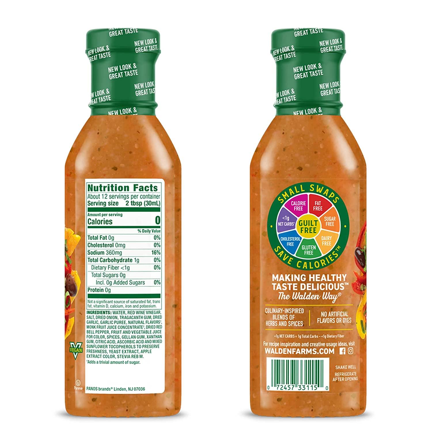Walden Farms Zesty Italian Dressing 12 oz - Sugar Free, 0g Net Carbs, Fresh  & Delicious Salad Topping with Sweet & Tangy Flavor | Buy Now with Express  International Delivery | GoSupps.com