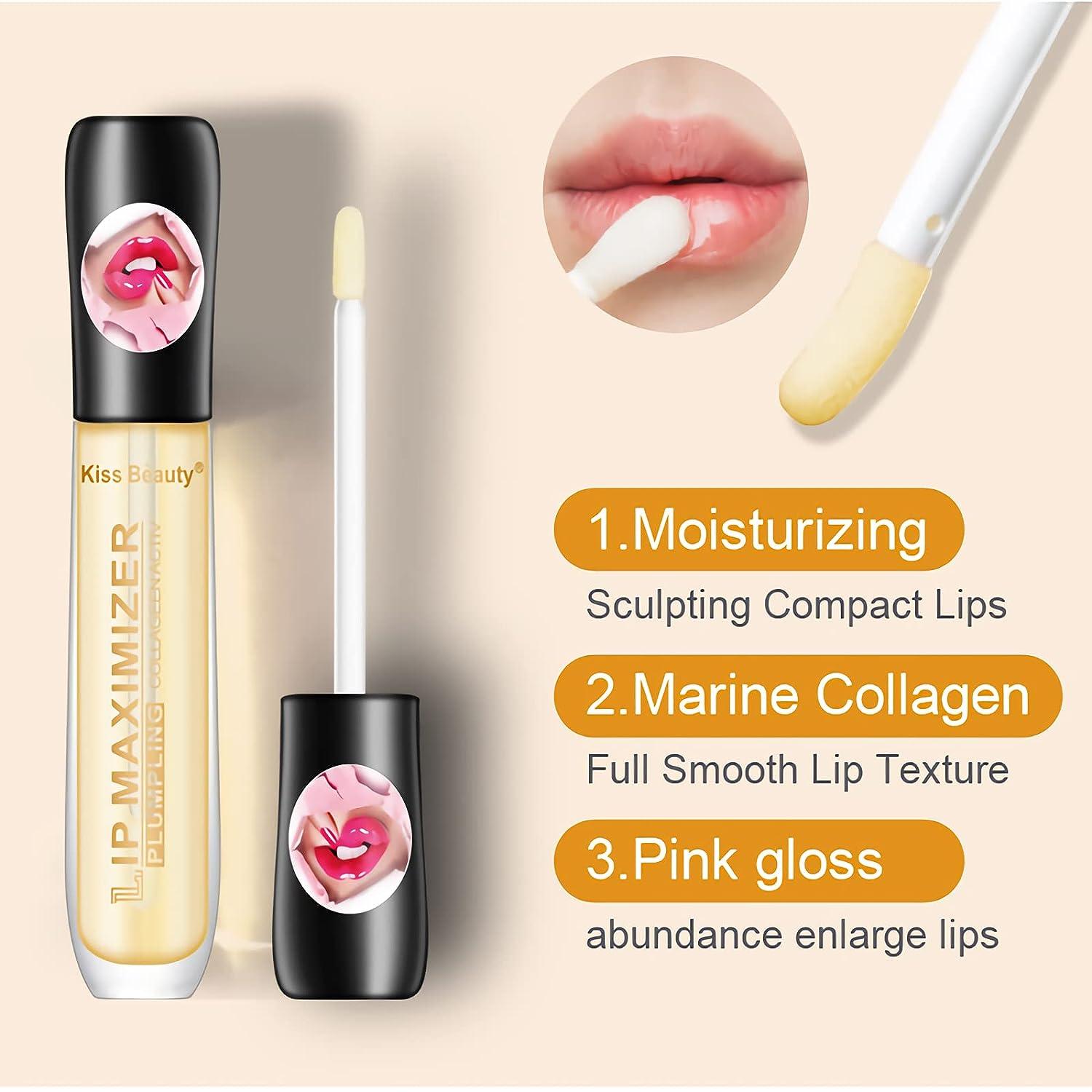 Cozzo Lip Plumper Vitamin E Plumping Lip Maximizer Serum Transparent