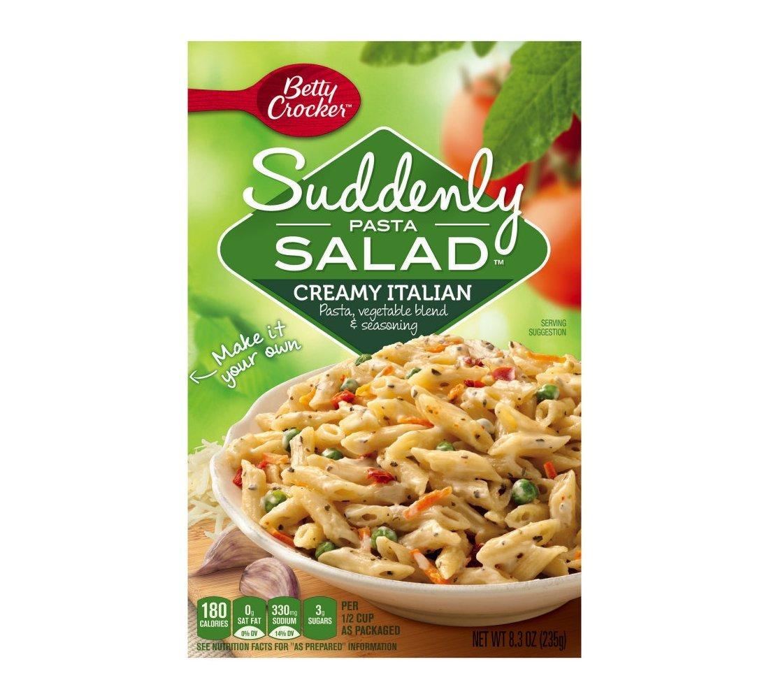 Betty Crocker Suddenly Pasta Salad Creamy Italian 12 Pack Delicious