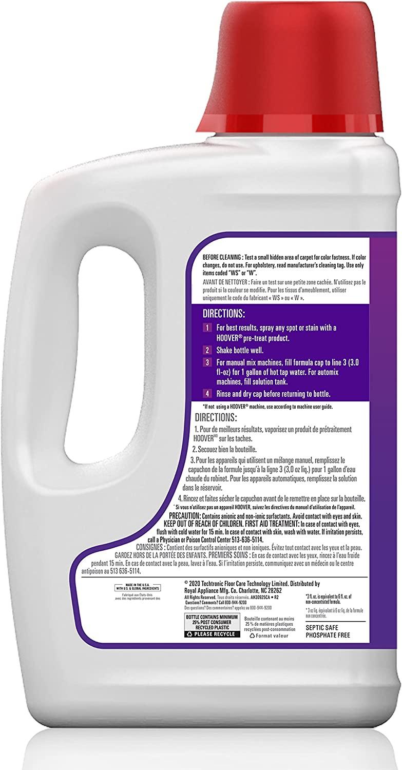 Hoover Paws & Claws Deep Cleaning Carpet Shampoo with Stainguard 64oz