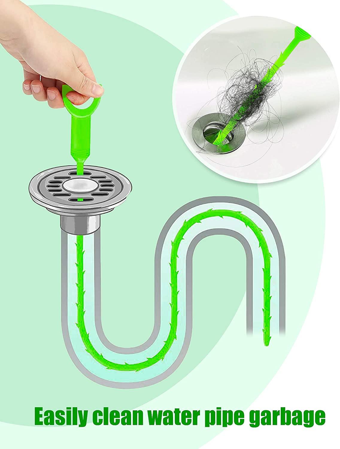 thumbnail image 2 of 63 Inch Long Stainless Steel Drain Clog Remover (1pcs), 20 2 of 12