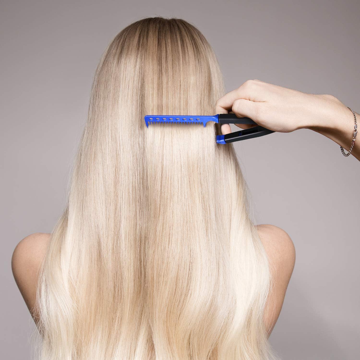 V shaped outlet straightening comb