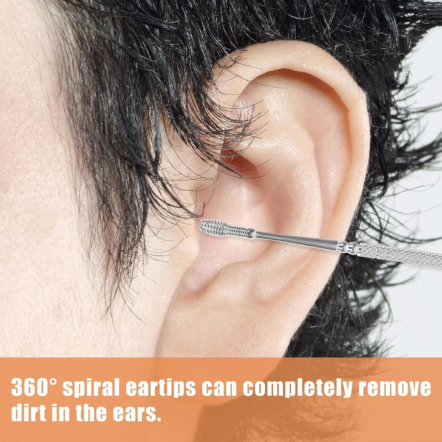 MILISTEN Nose Piercing Kit Ear Cleaning Tool 4 Sets Ear Wax